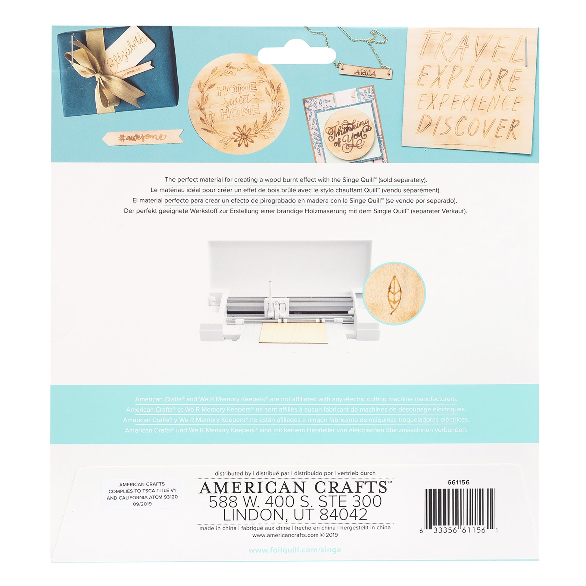 We R Makers Singe Quill Veneer Sheets 8"X8" 3/Pkg