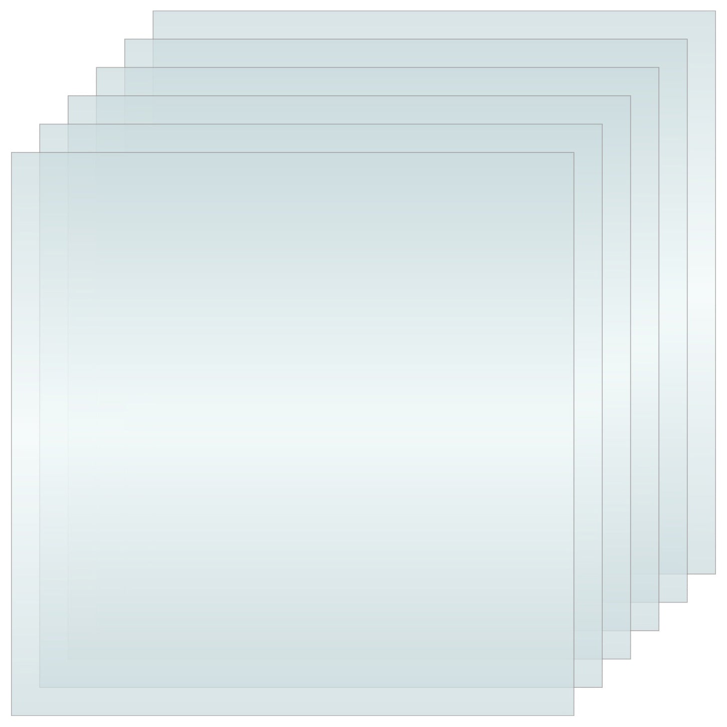 We R Makers Etch Quill 8x8" Plastic Sheets - 6 pack