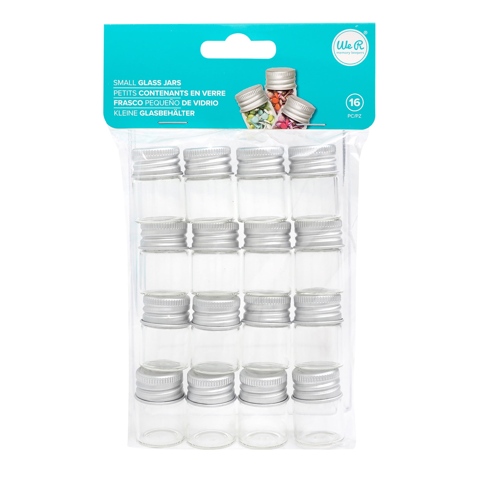 We R Makers Glass Jar Storage Bottles
