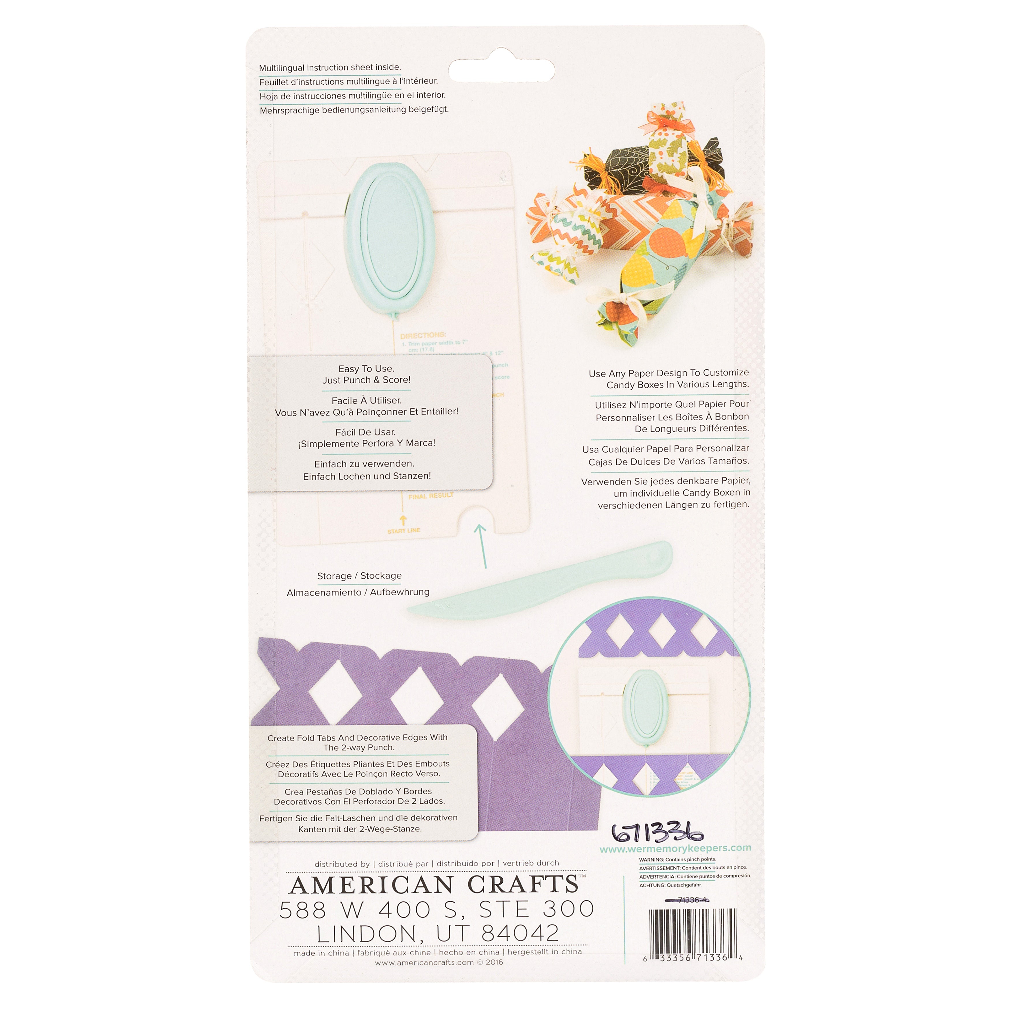 We R Makers Punch Board-Candy Box