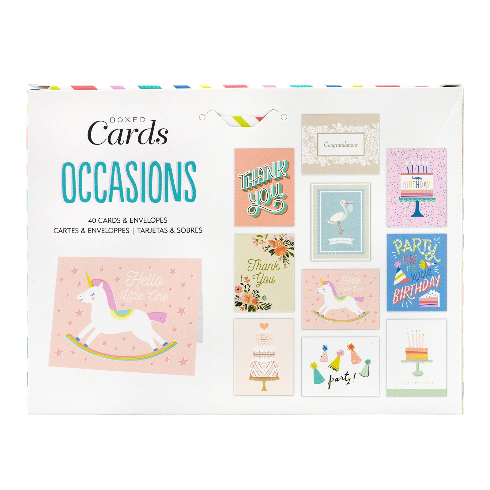 American Crafts A2 Cards with Envelopes - All Occasion, 40 pack