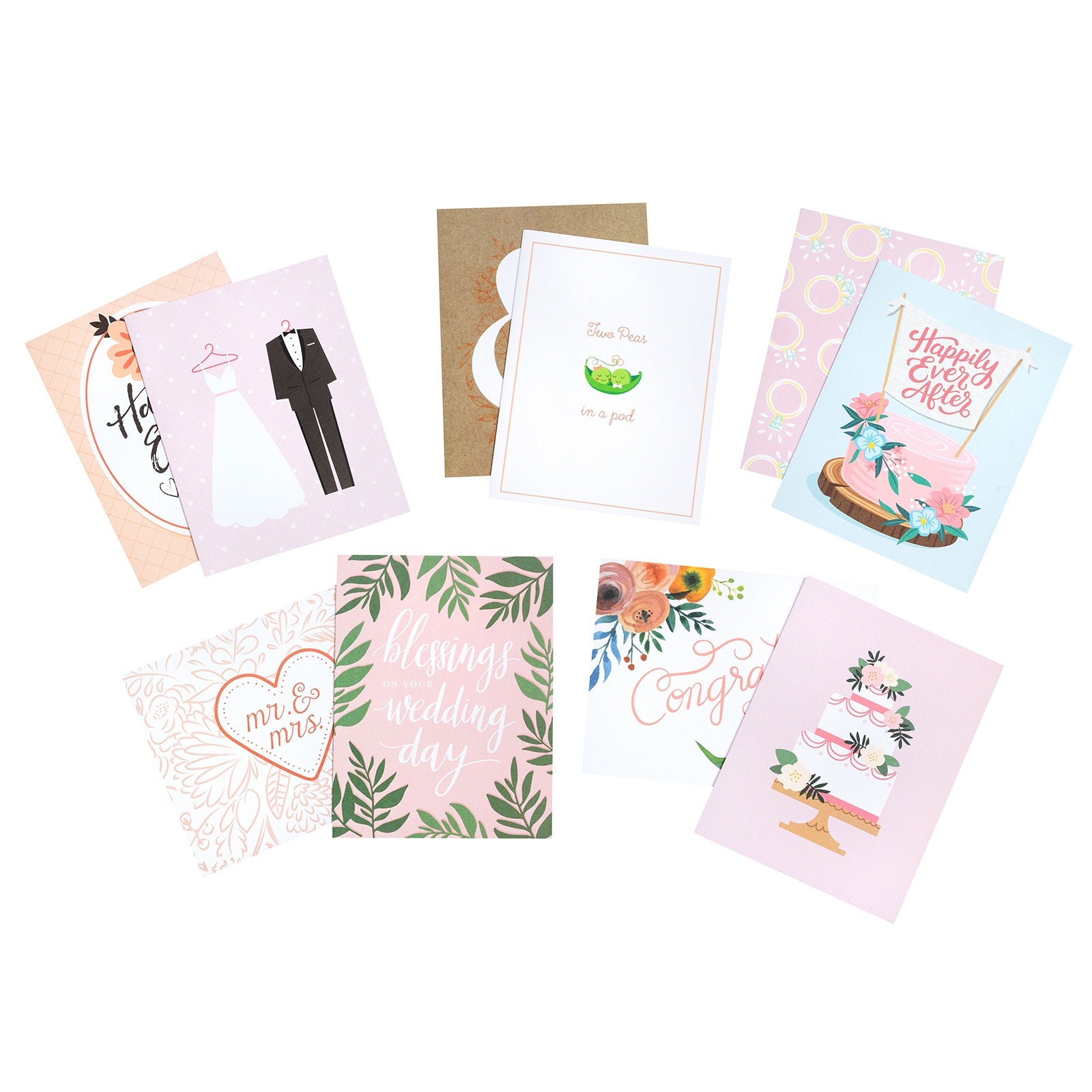 American Crafts A2 Cards with Envelopes - All Occasion, 40 pack