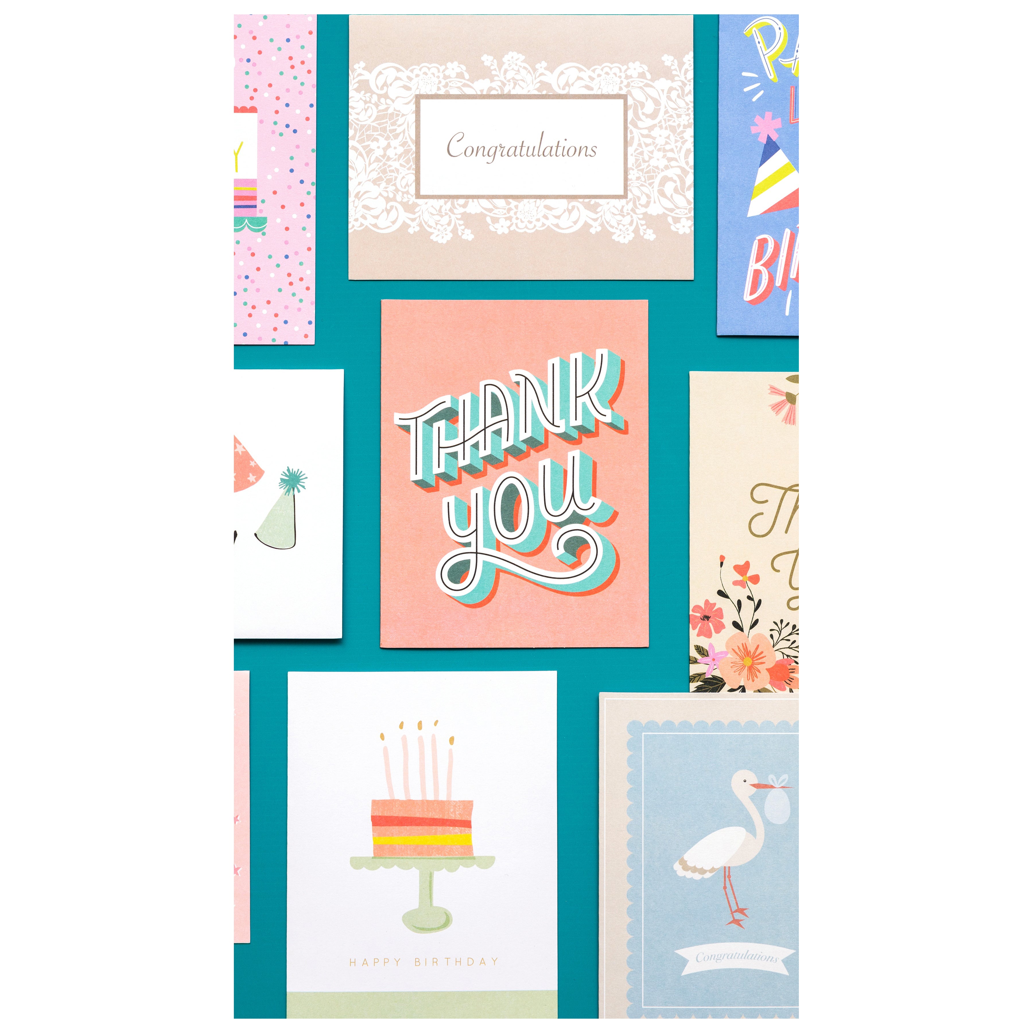 American Crafts A2 Cards with Envelopes - All Occasion, 40 pack