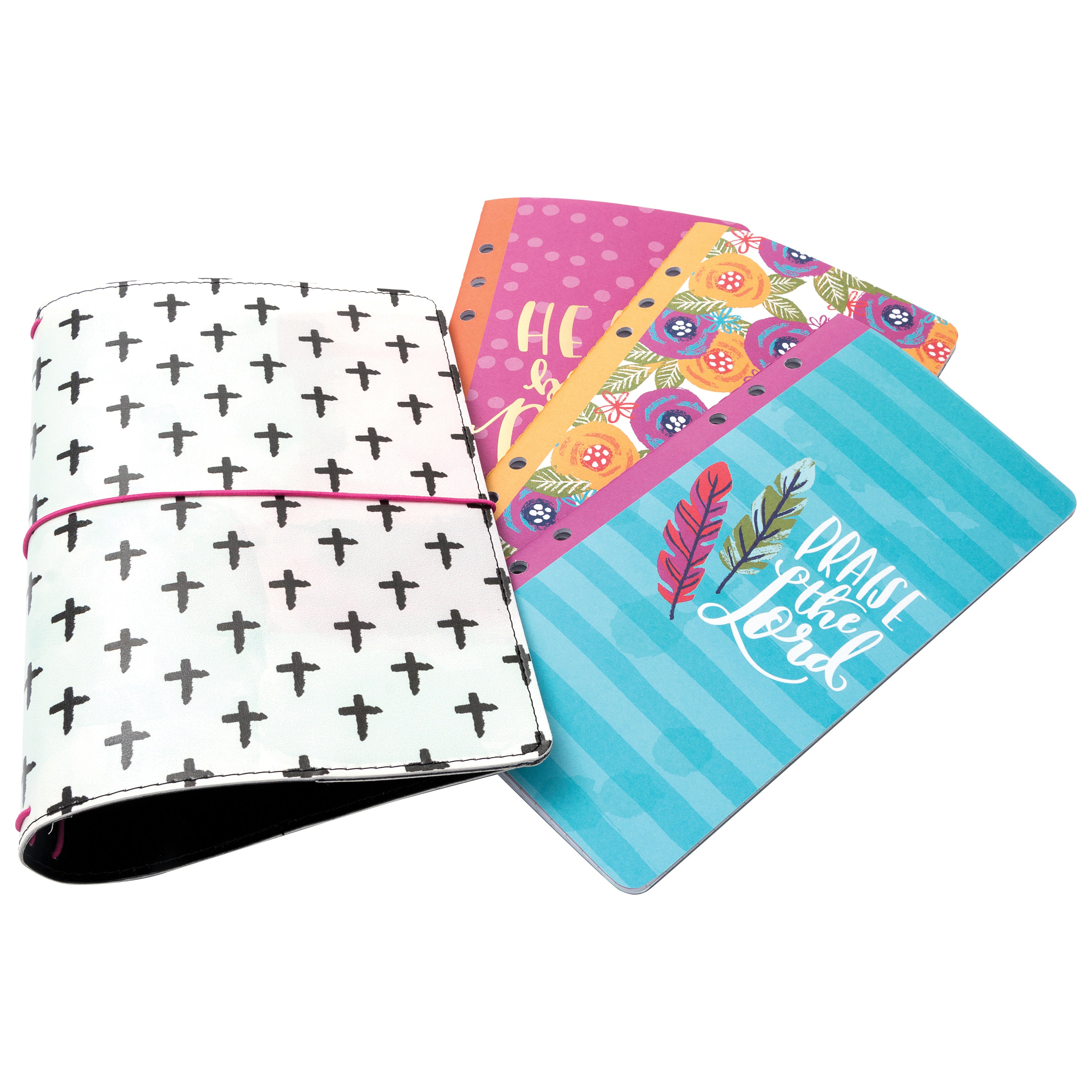 American Crafts Bible Journaling String Journal - Cross