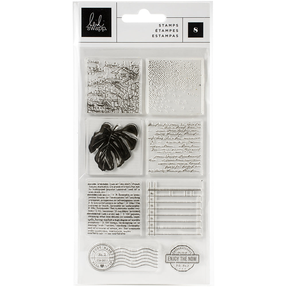Heidi Swapp Art Walk Clear Stamps 8/Pkg