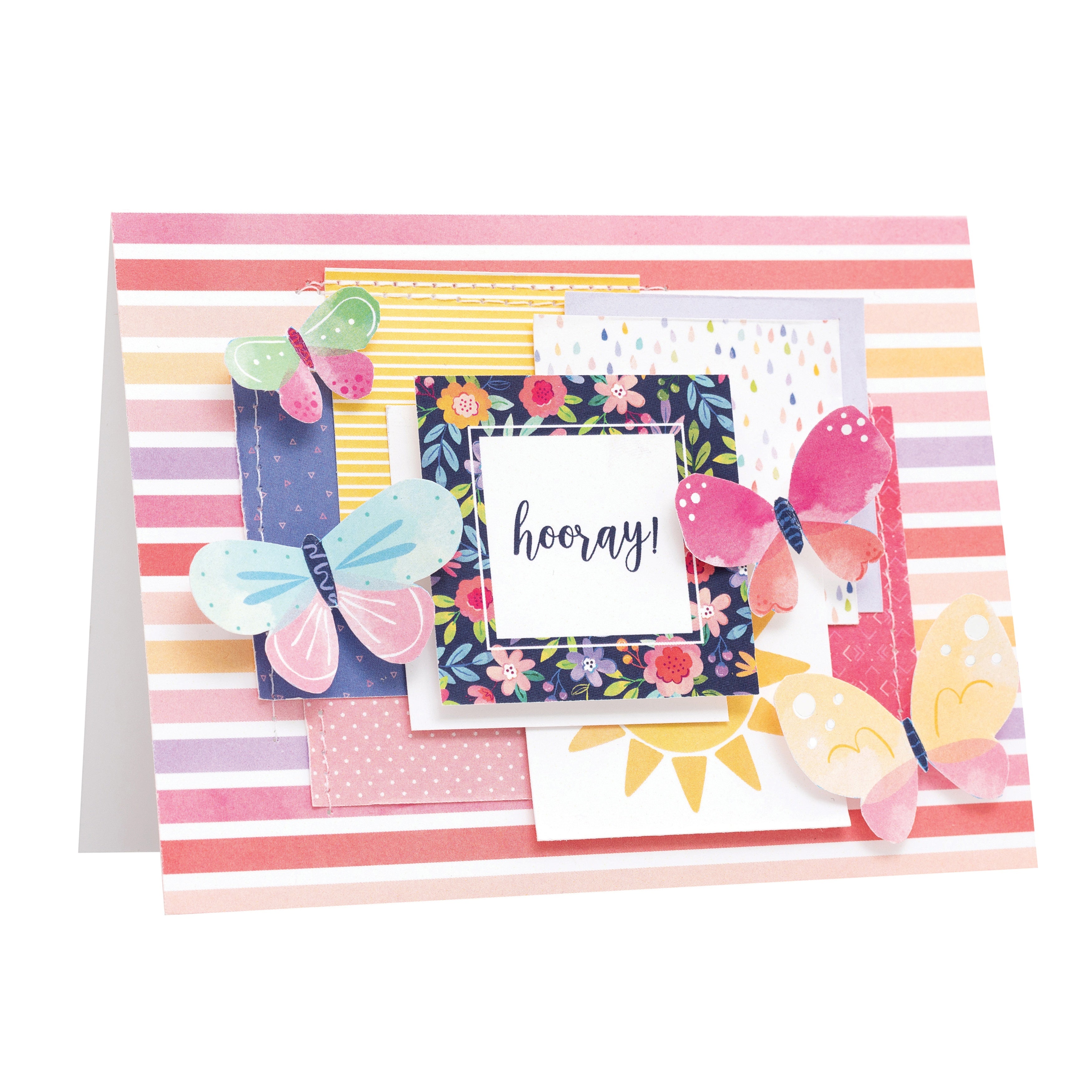 Pink Paislee A2 Cards with Envelopes - Paige Evans Bloom Street, 40 pack