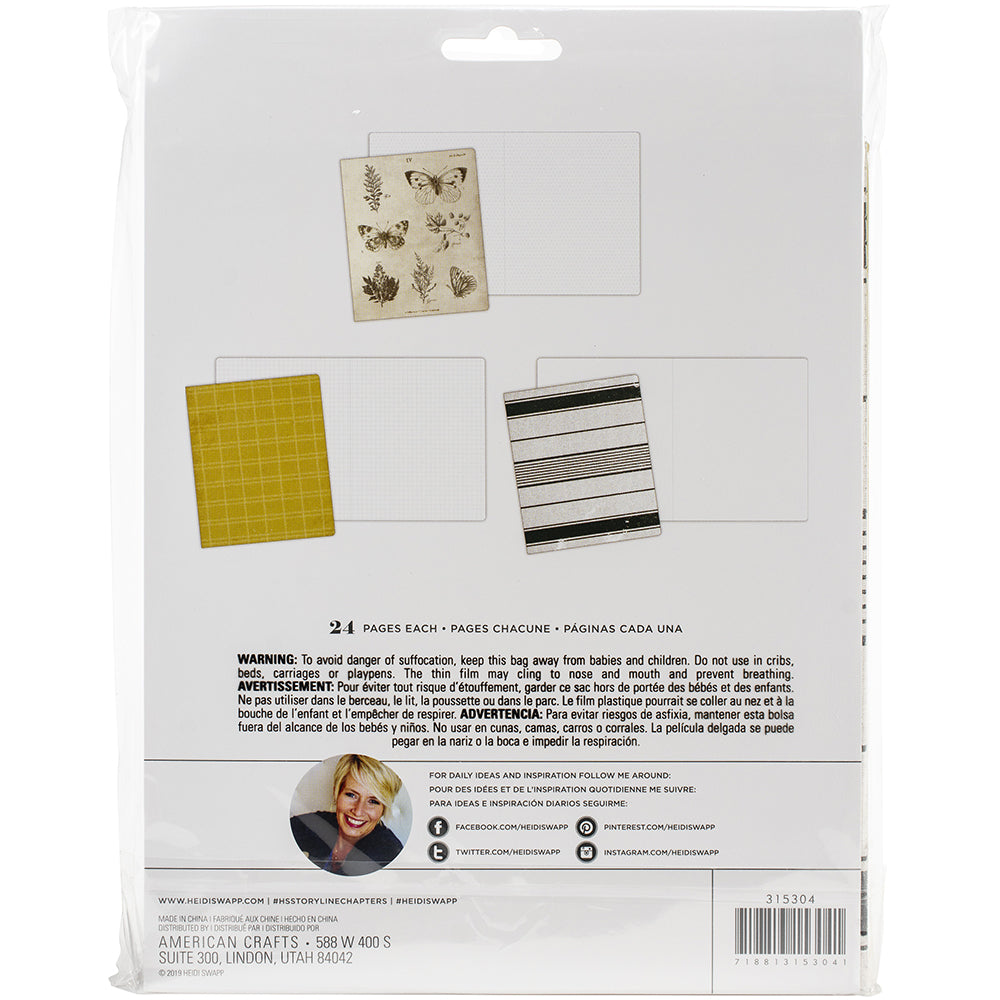 Heidi Swapp Storyline Chapters Insert Book Set-The Journaler