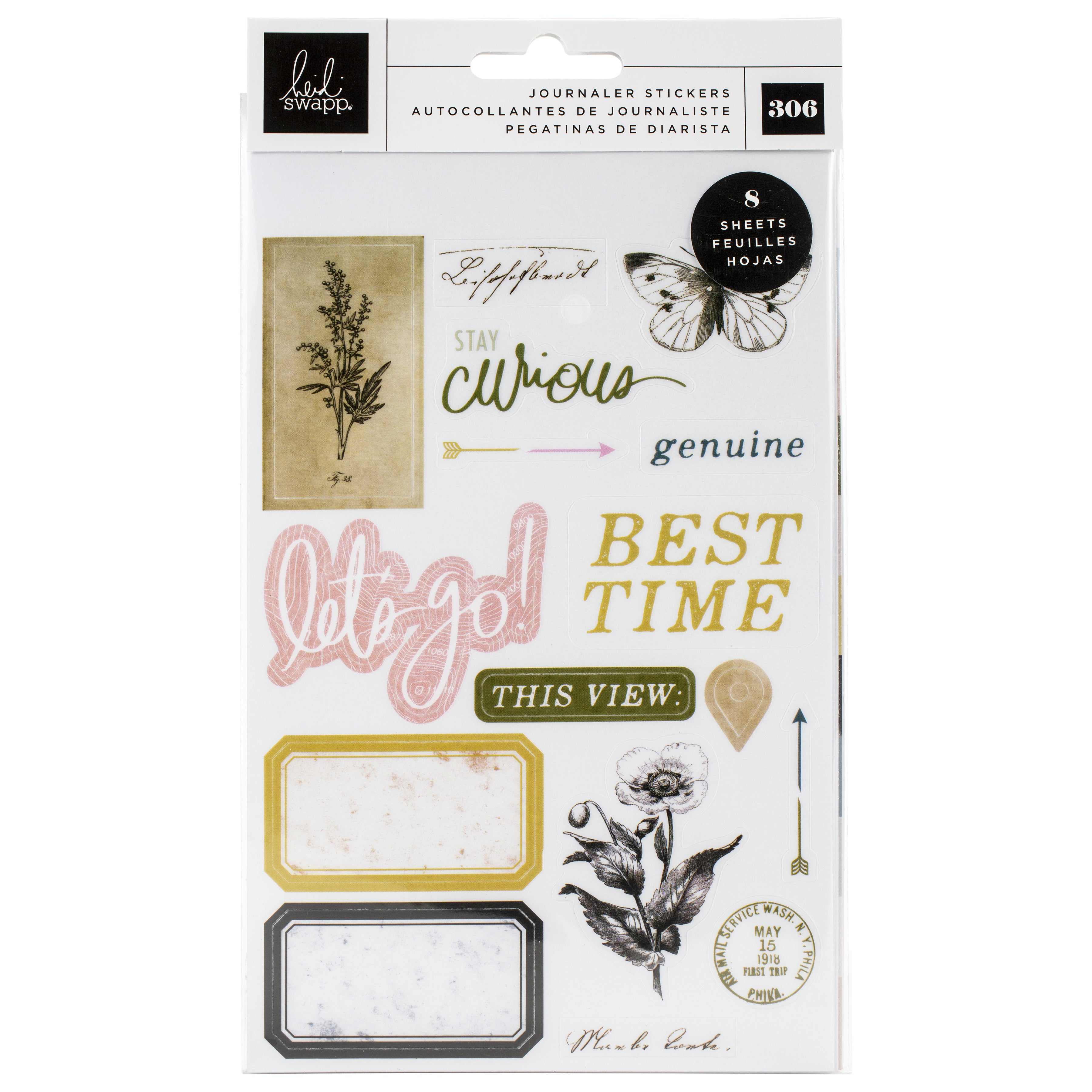 Heidi Swapp Storyline Chapters Mini Sticker Book - The Journaler, 306 stickers