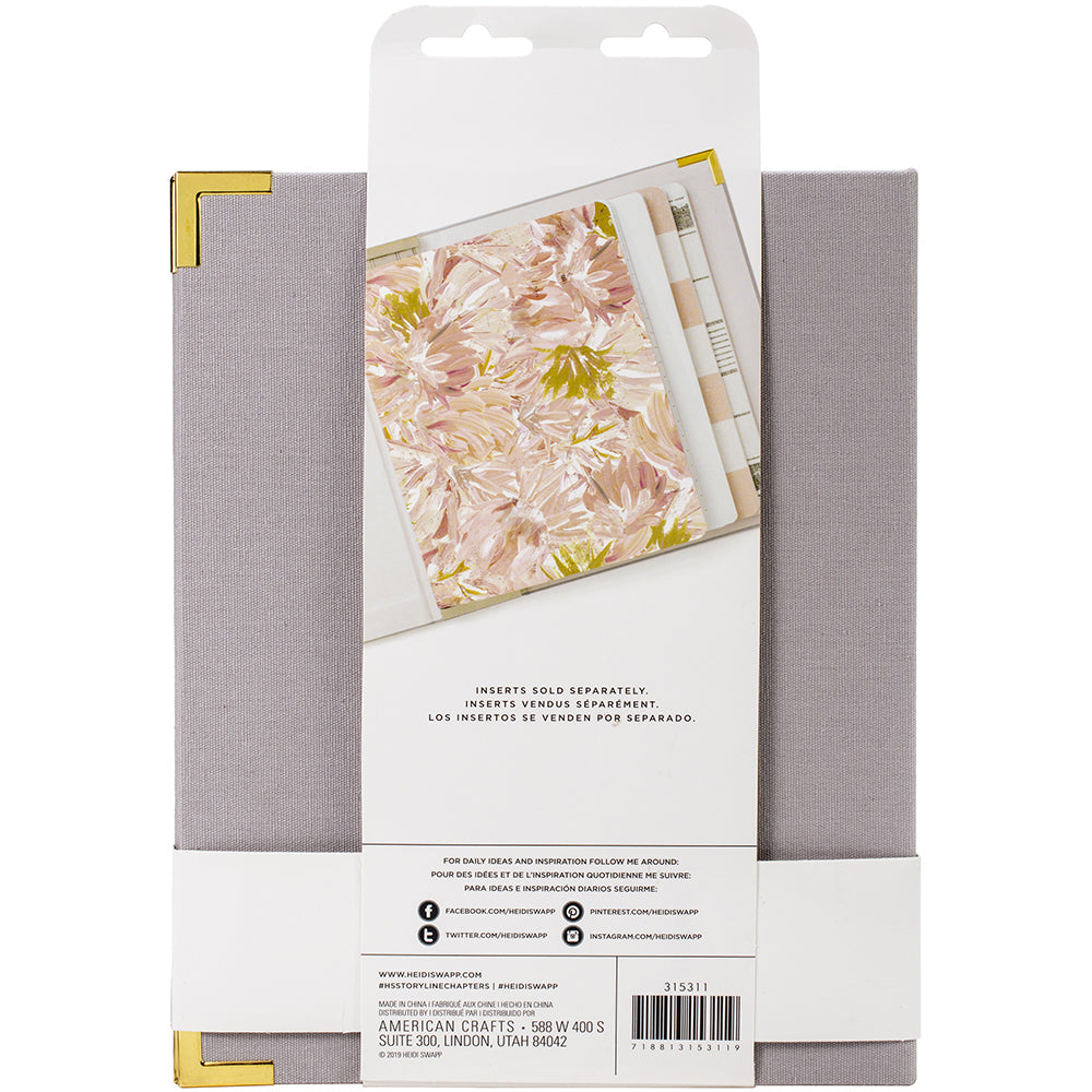 Heidi Swapp Storyline Chapters Album 8"X10"-Gray