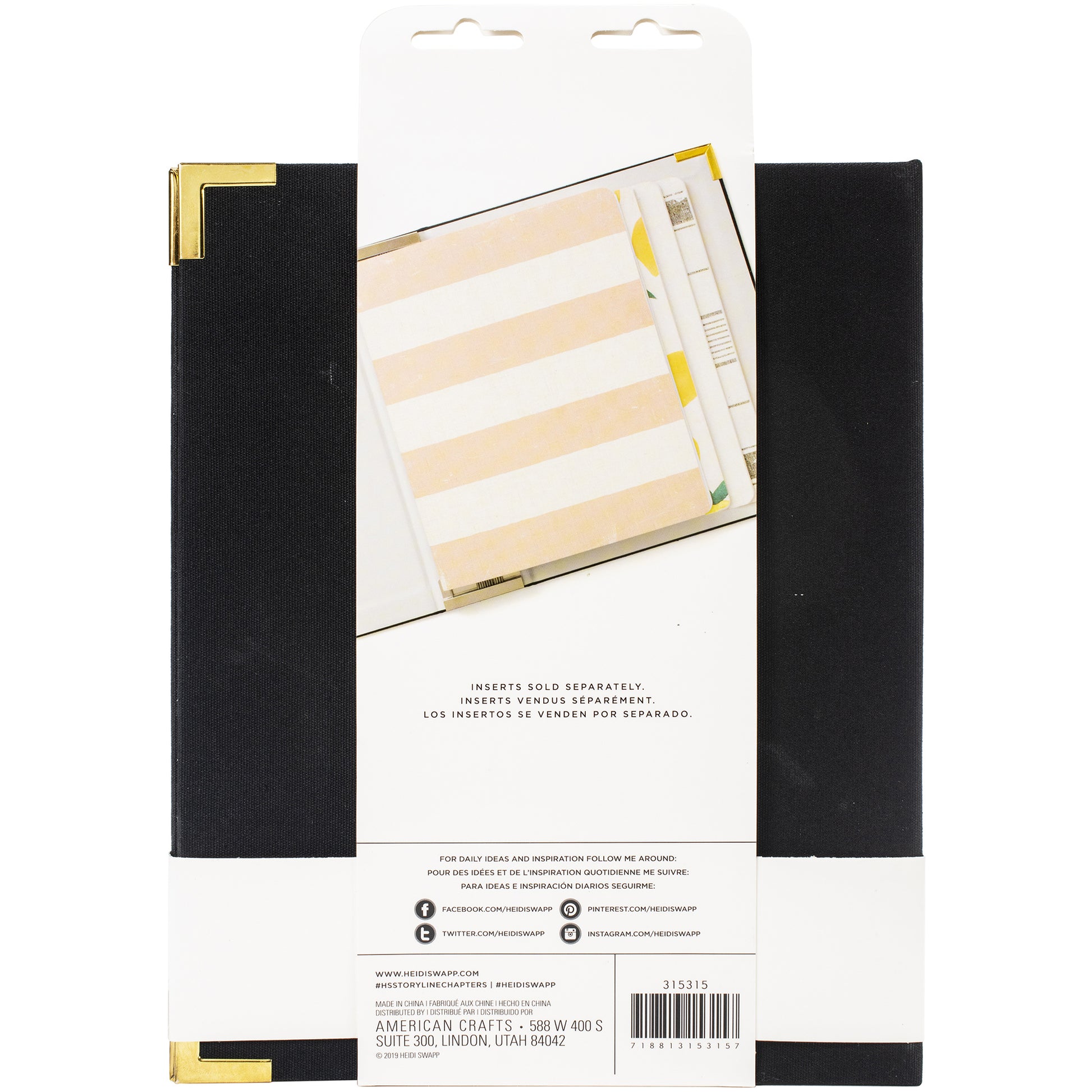 Heidi Swapp Storyline Chapters 8x10" Black Timeless Album