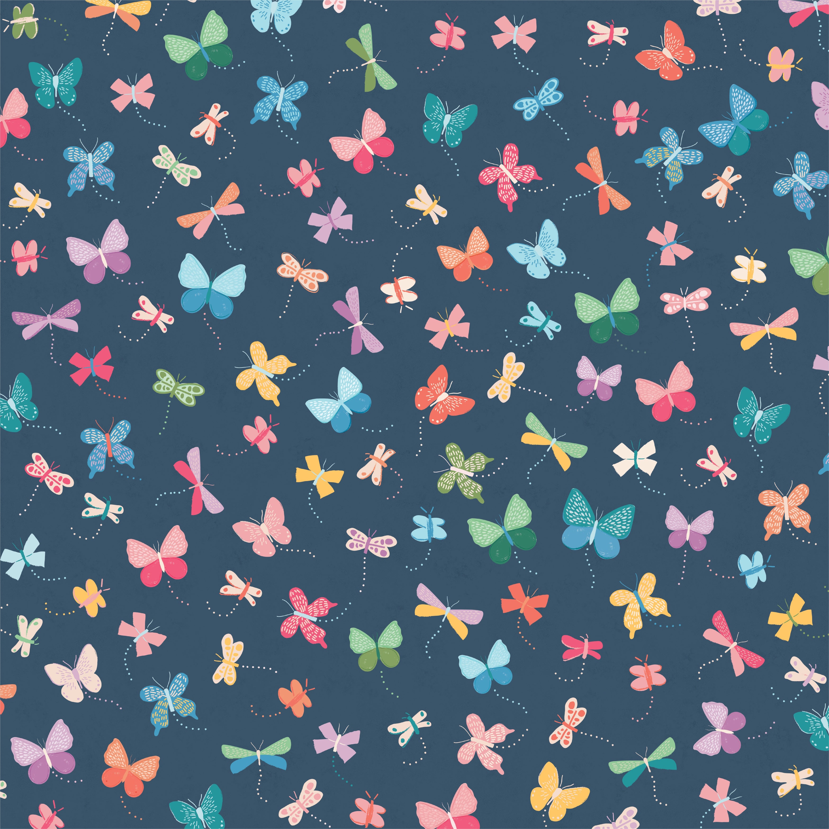 American Crafts Single-Sided 12x12" Patterned Cardstock - 25 sheets, Available in Multiple Designs