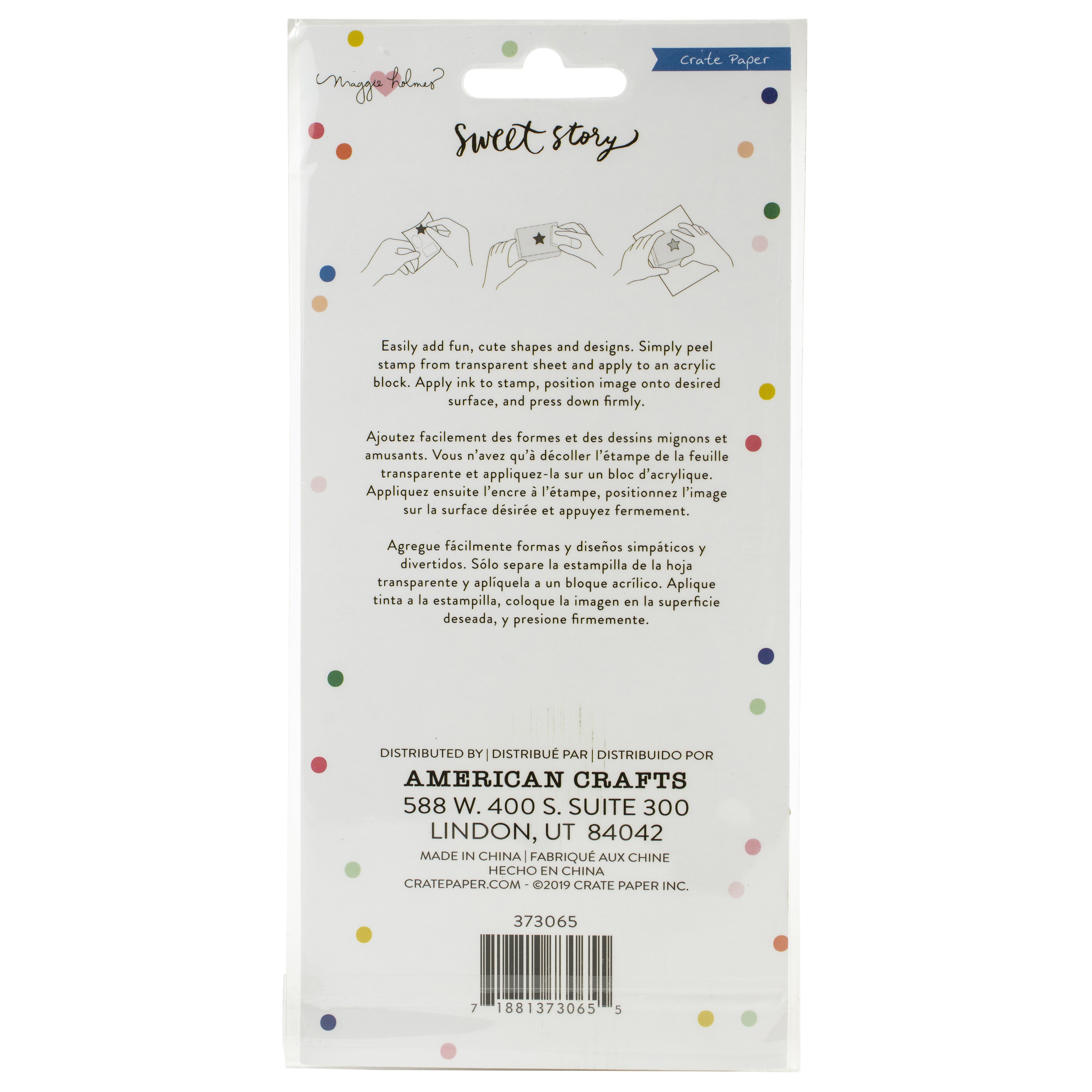 Maggie Holmes Sweet Story Acrylic Clear Stamp Set