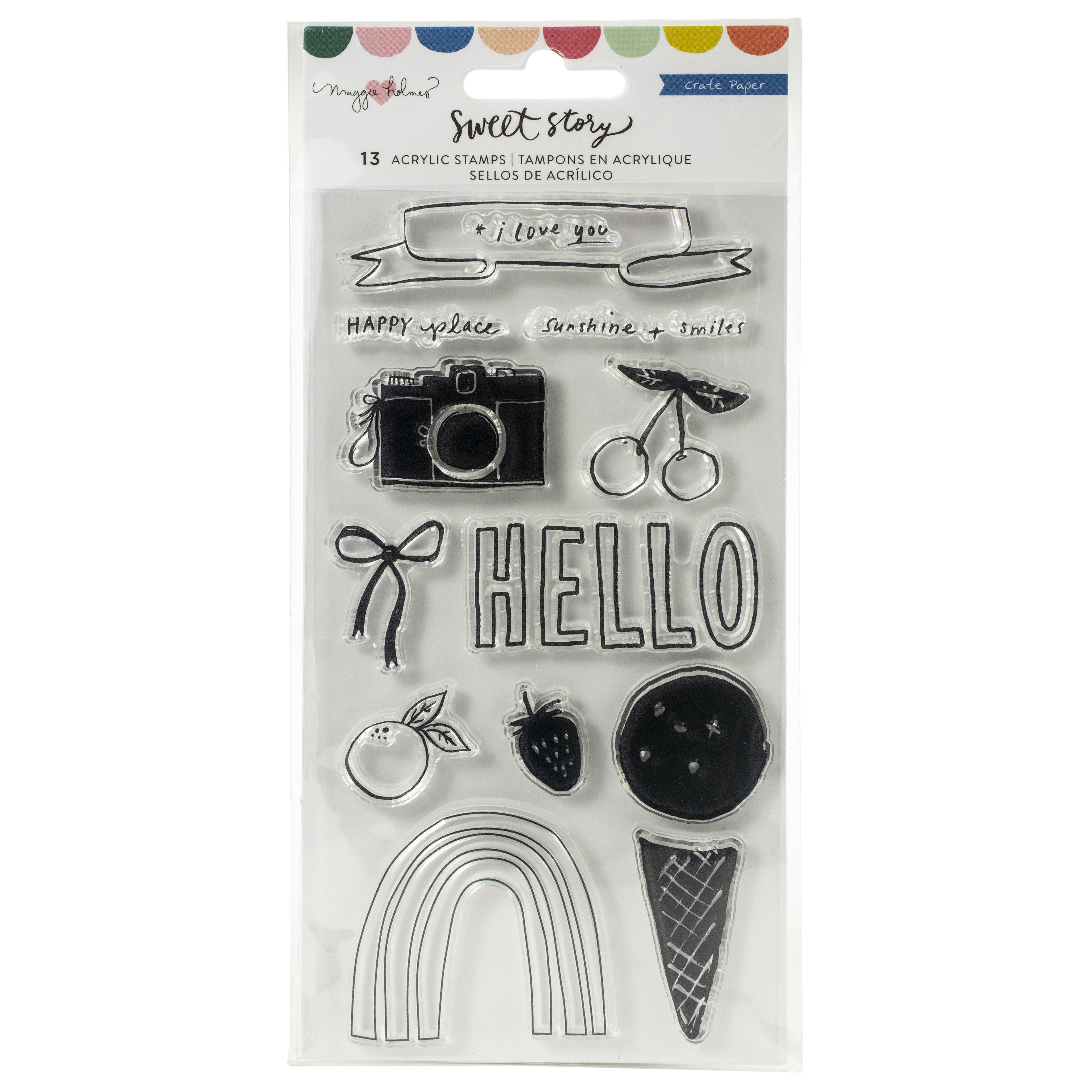 Maggie Holmes Sweet Story Acrylic Clear Stamp Set