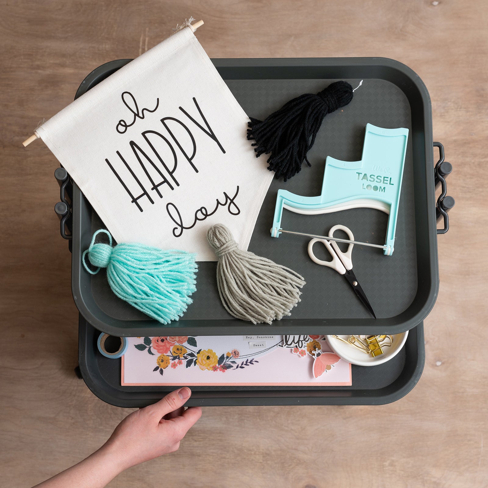 We R Makers Project Cart with 6 Removable Trays