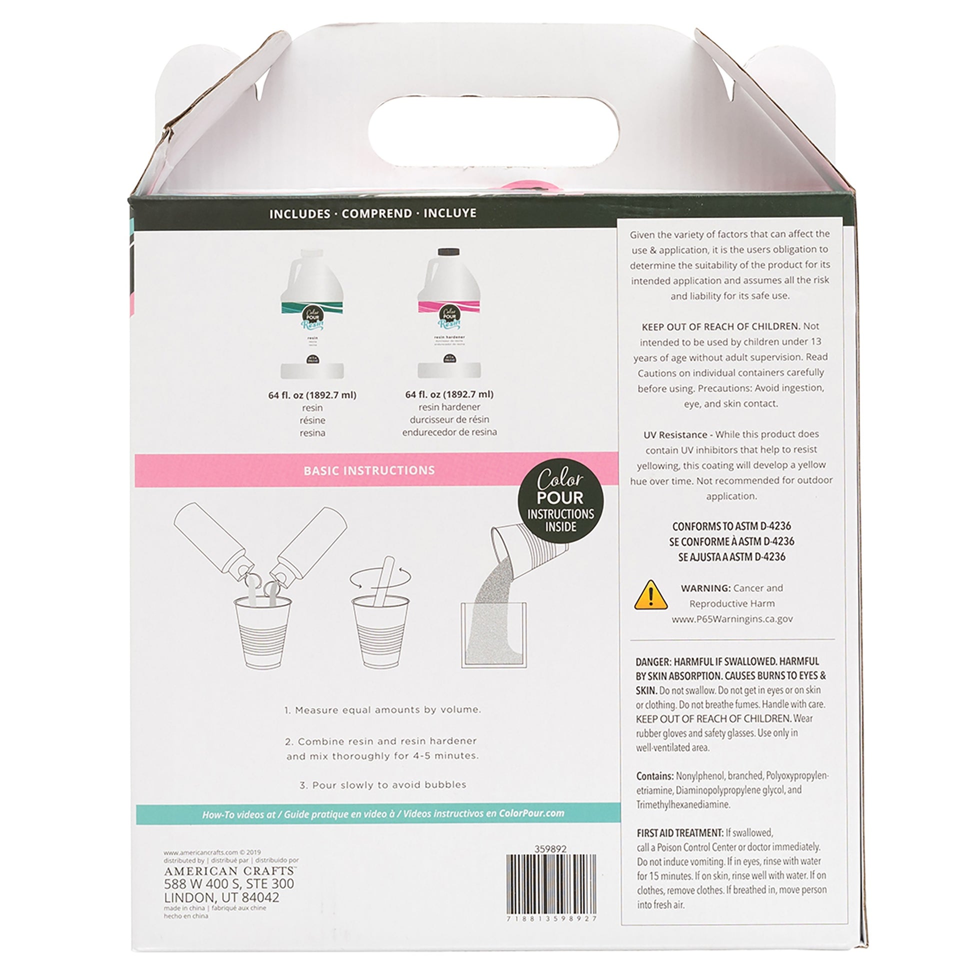 American Crafts Color Pour Resin & Hardener Sets