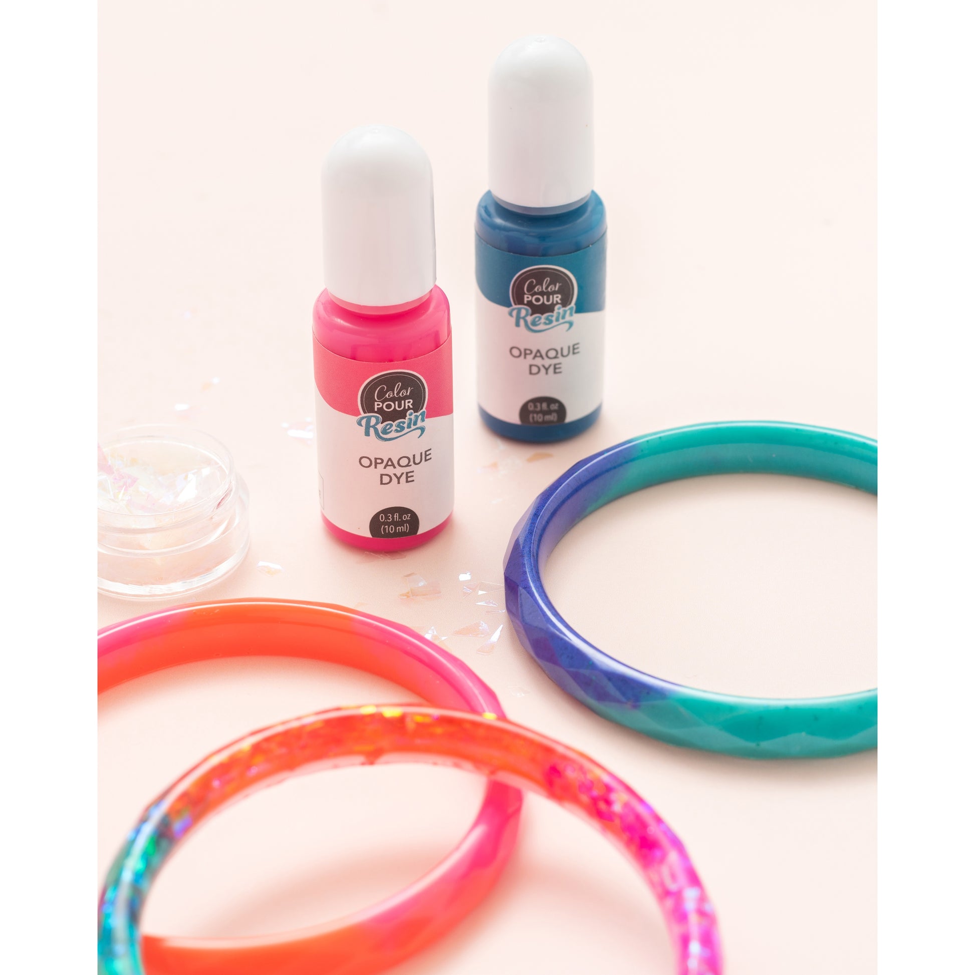 American Crafts Color Pour Resin Mold - Facet Bangle Bracelet