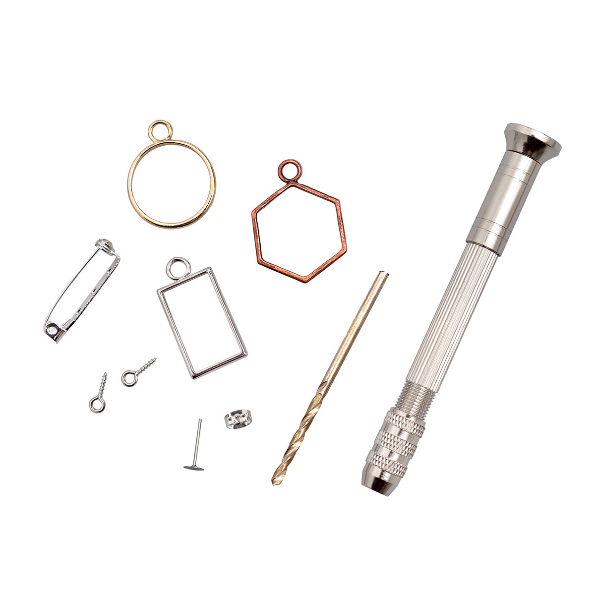 AC Color Pour Resin Jewelry Findings Kit - 58 pcs