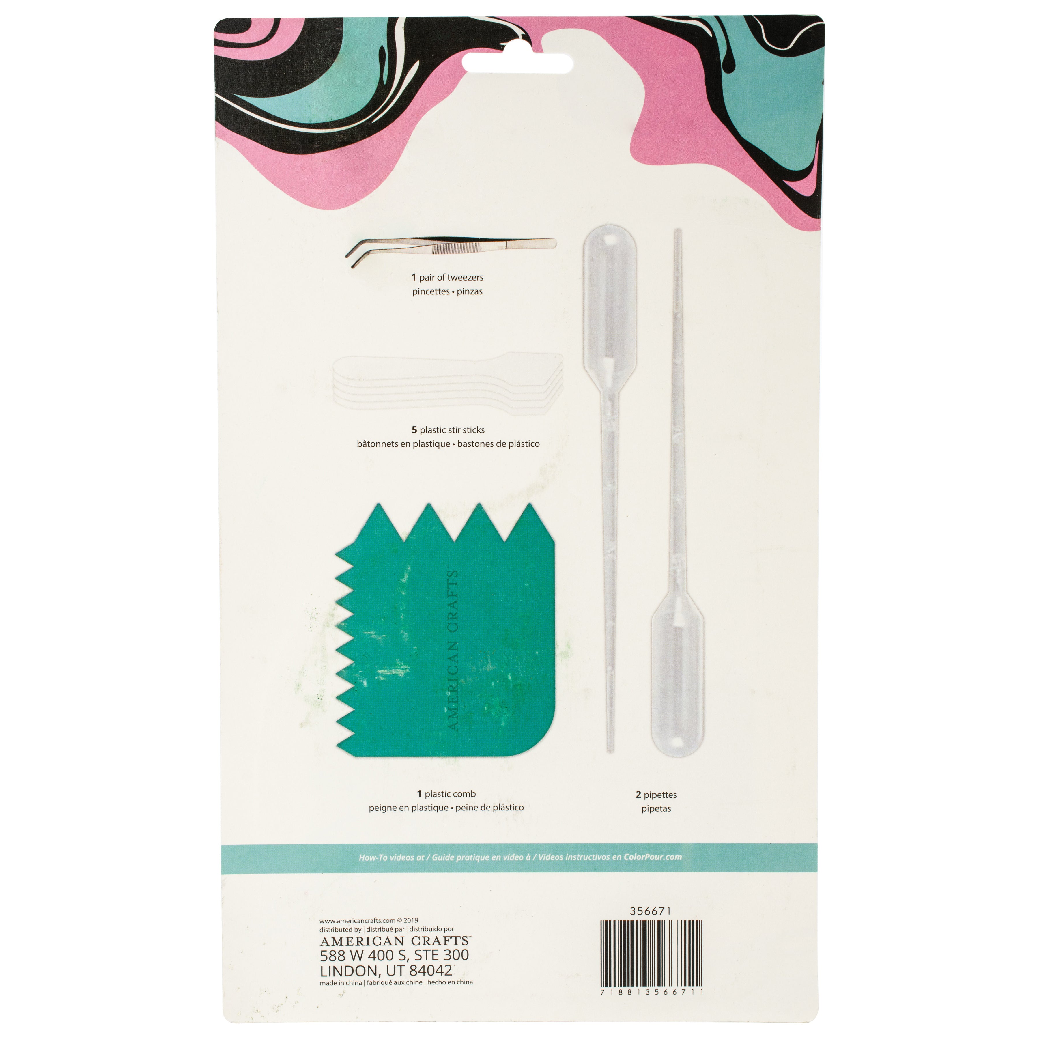 American Crafts Color Pour Resin Tool Kit