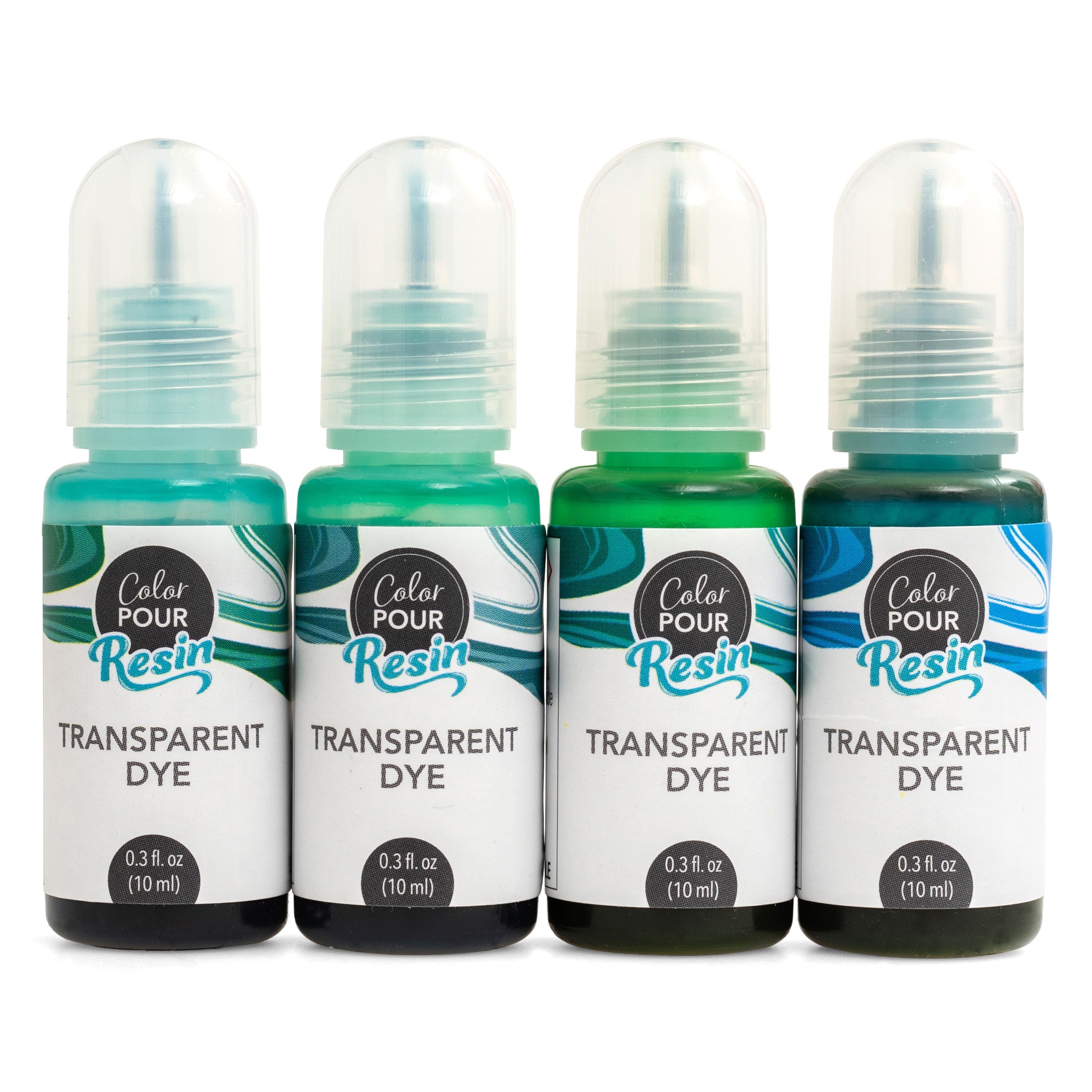 American Crafts Color Pour Translucent Resin Dyes, 4 pack