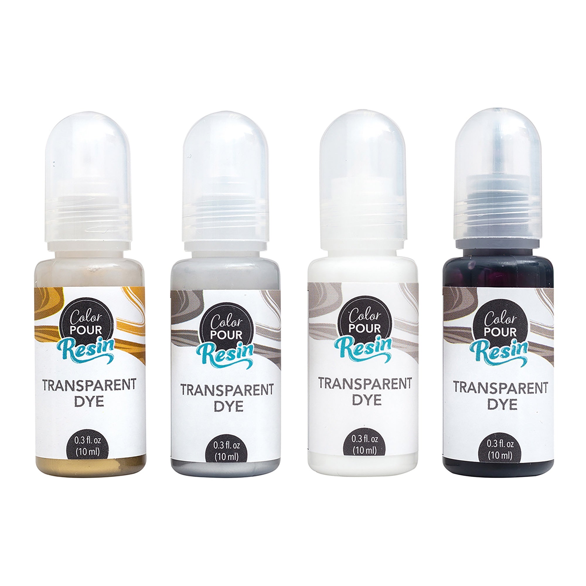 American Crafts Color Pour Translucent Resin Dyes, 4 pack