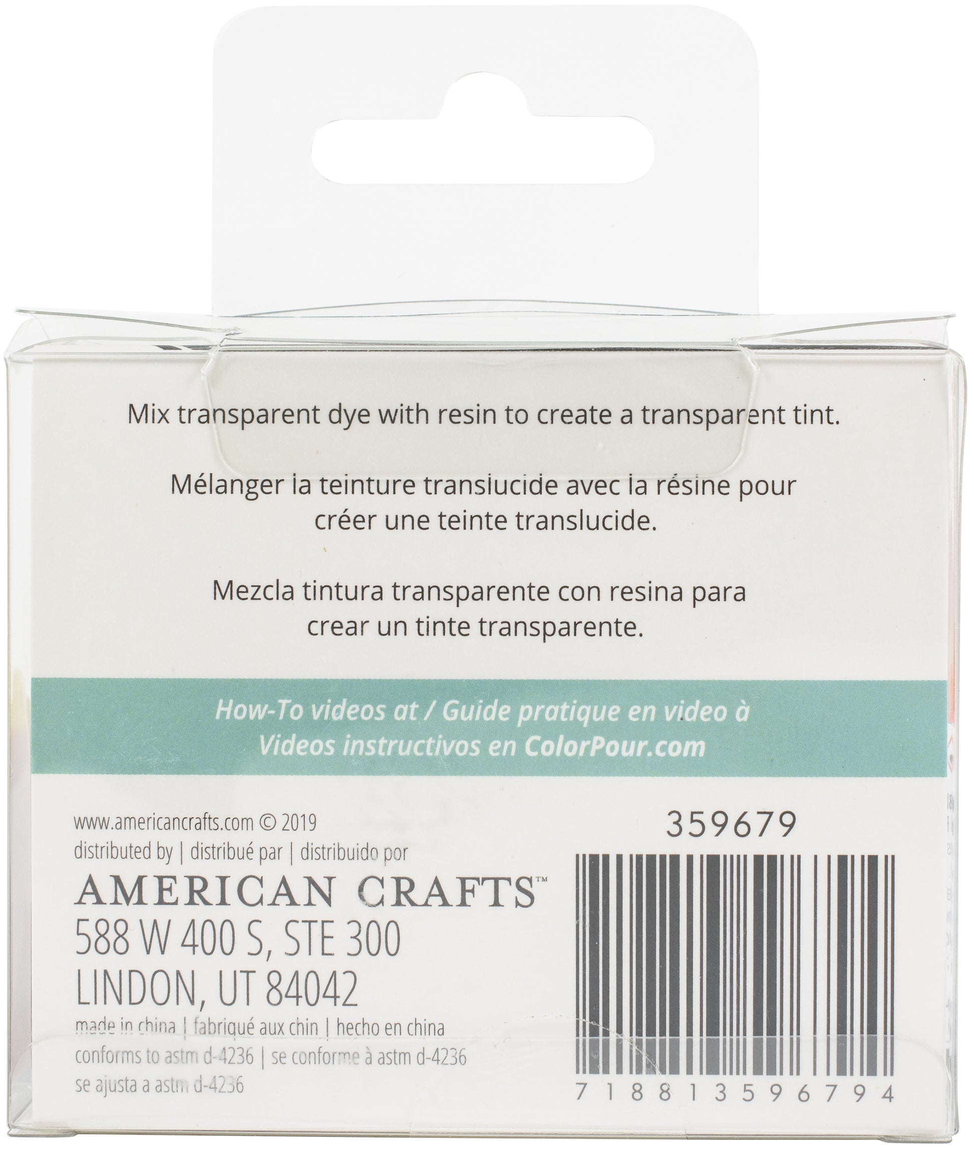 Opaque - White Color Pour Resin Dyes .3oz - American Crafts