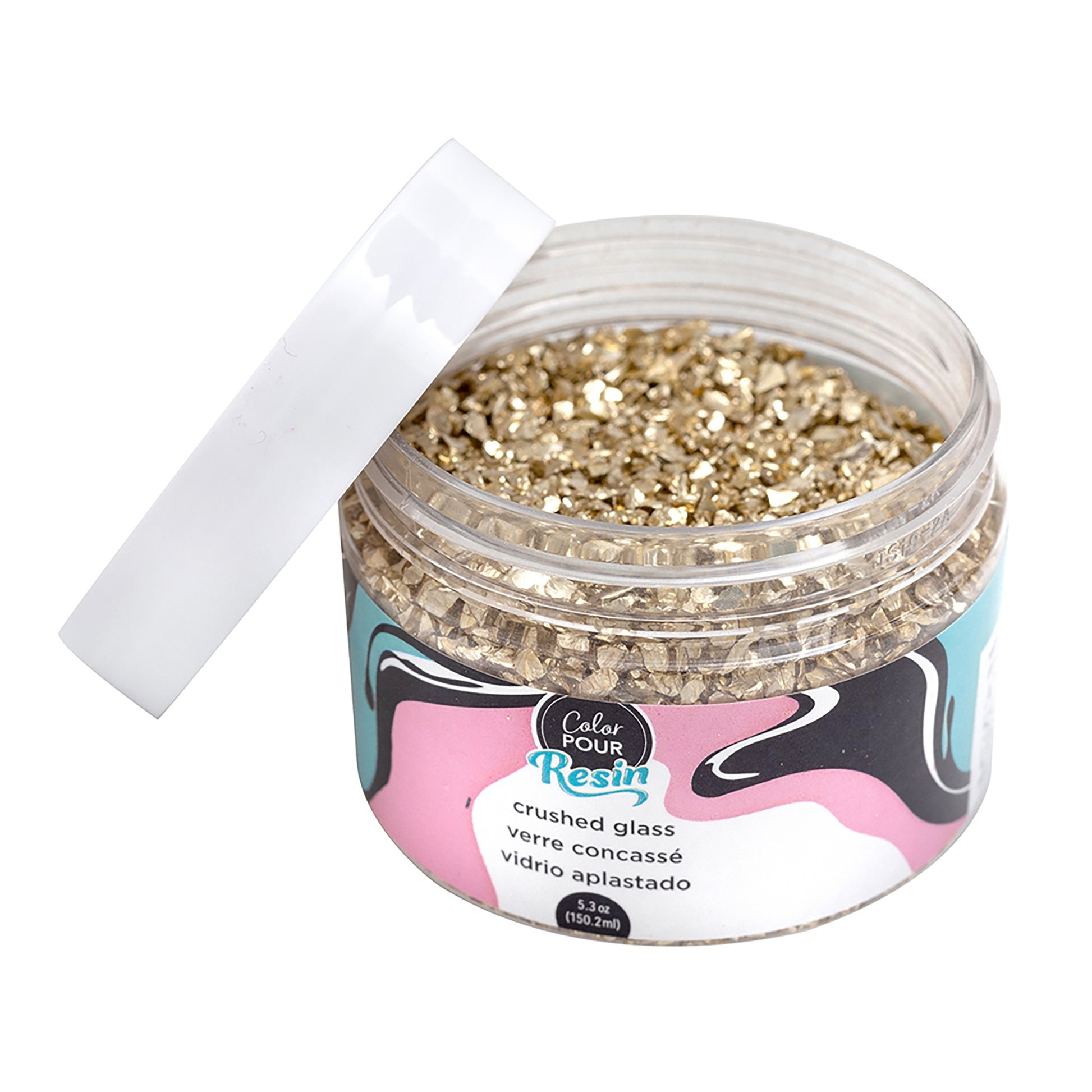 American Crafts Color Pour Resin Mix-Ins-Faux Gold Crushed Glass