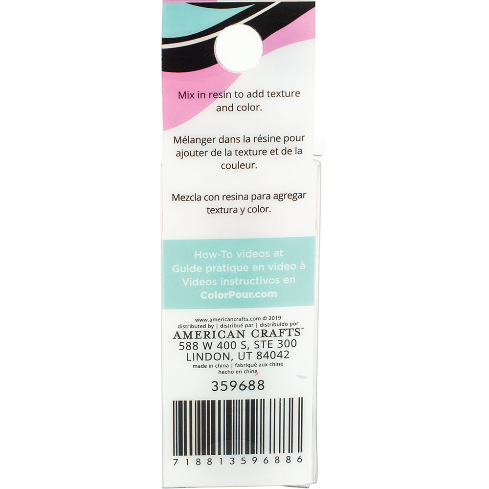 American Crafts Color Pour Resin Mix-Ins - Shell Flakes - Primary 4/Pkg