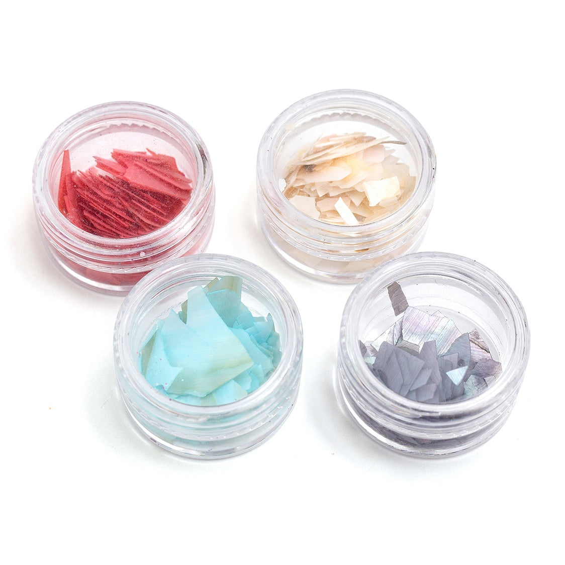 American Crafts Color Pour Resin Mix-Ins - Shell Flakes - Primary 4/Pkg