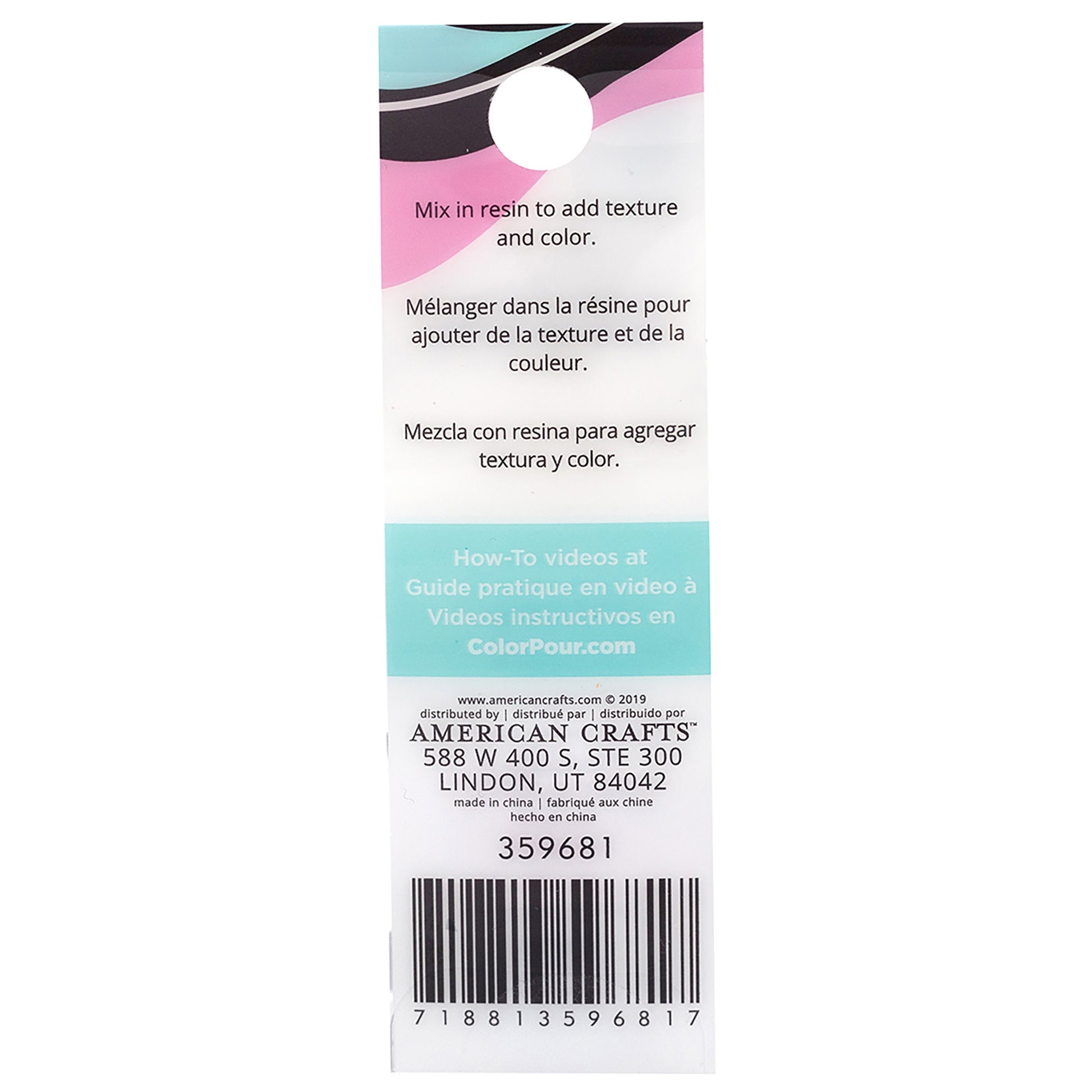 American Crafts Color Pour Resin Mix-Ins-Foil Flakes - Holographic 4/Pkg
