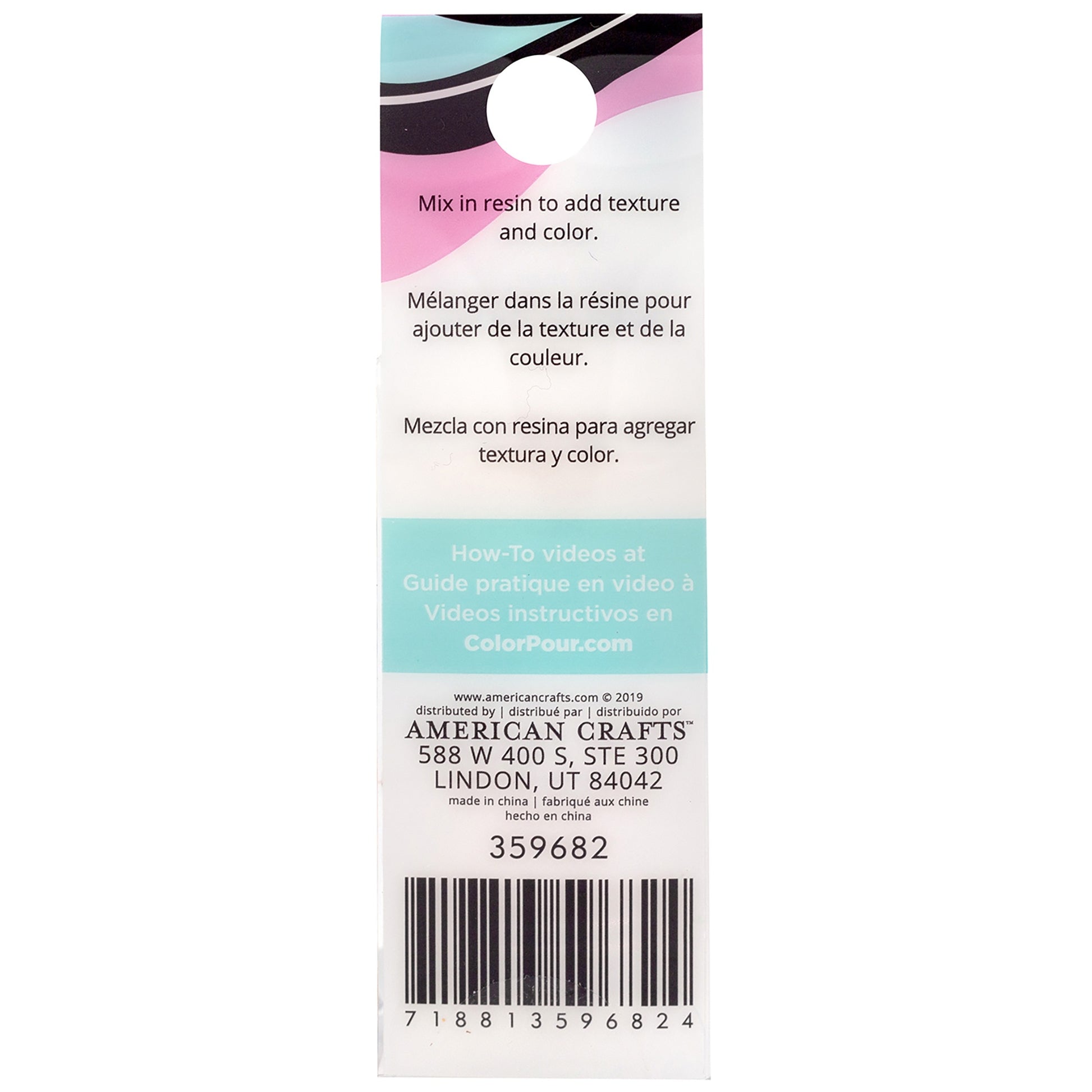 American Crafts Color Pour Resin Mix-Ins-Foil Flakes - Metallic 4/Pkg