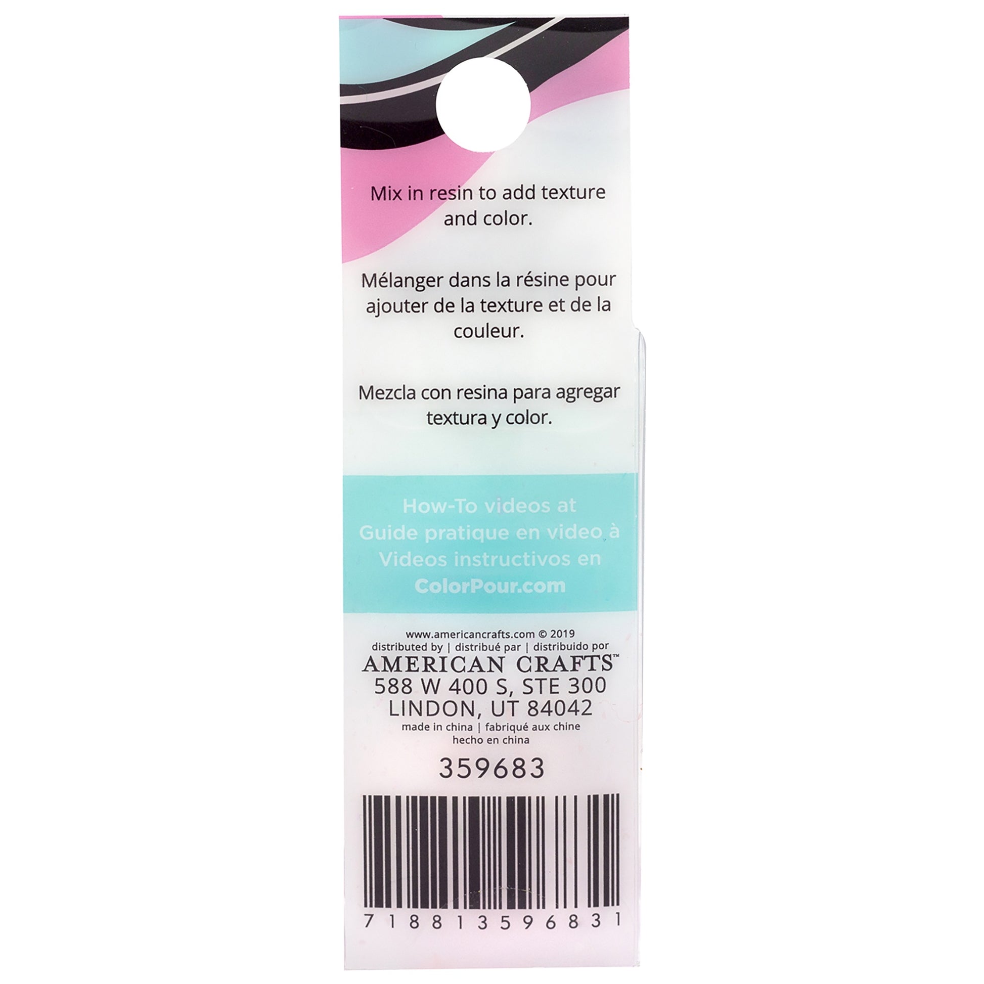 American Crafts Color Pour Resin Mix-Ins-Foil Flakes - Primary 4/Pkg