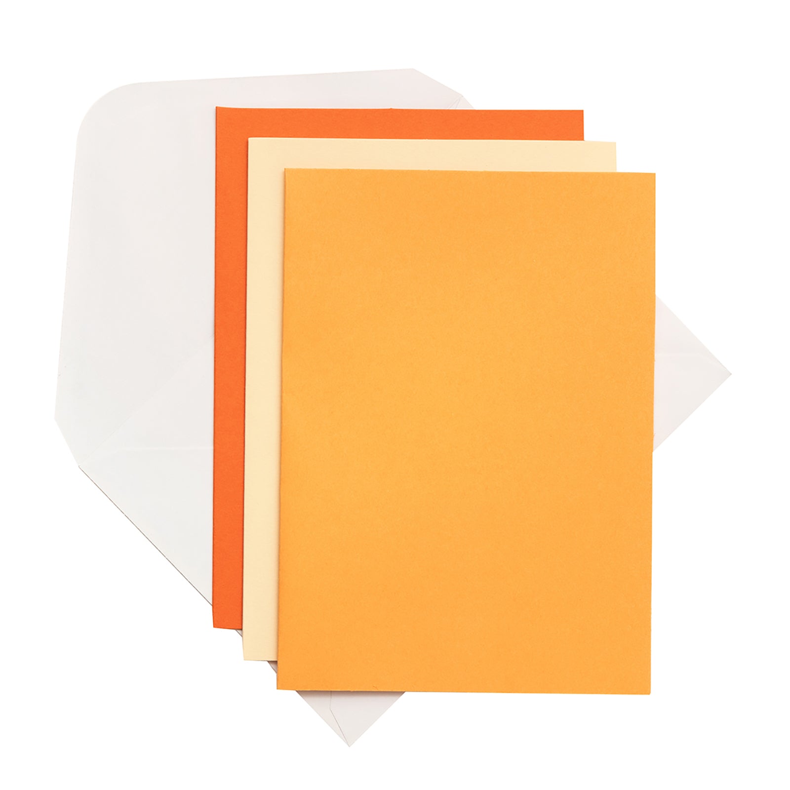 Bazzill Oranges 5x7" Cards with Envelopes Set