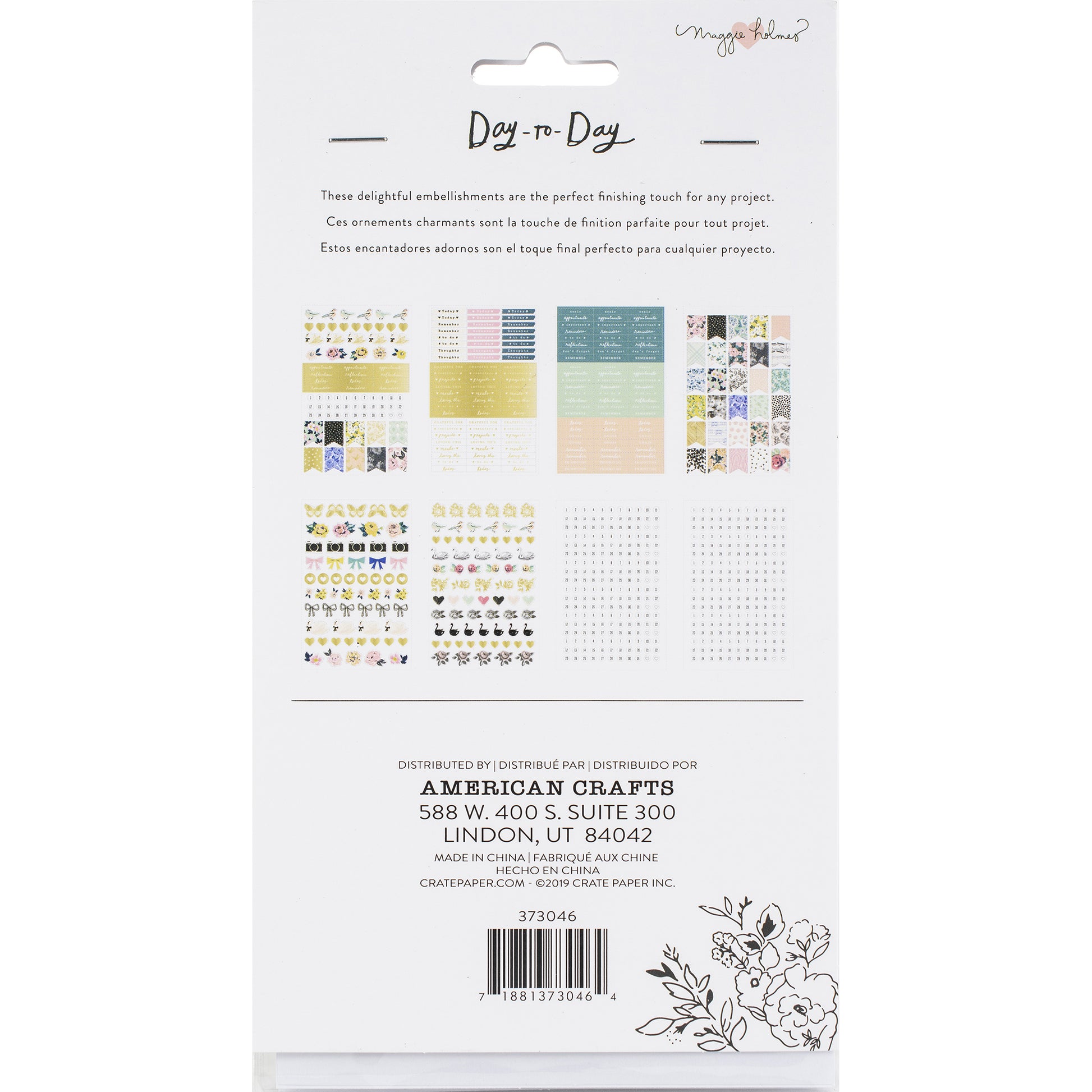 Maggie Holmes Day-To-Day Planner Phrase Sticker Book, 779 pcs