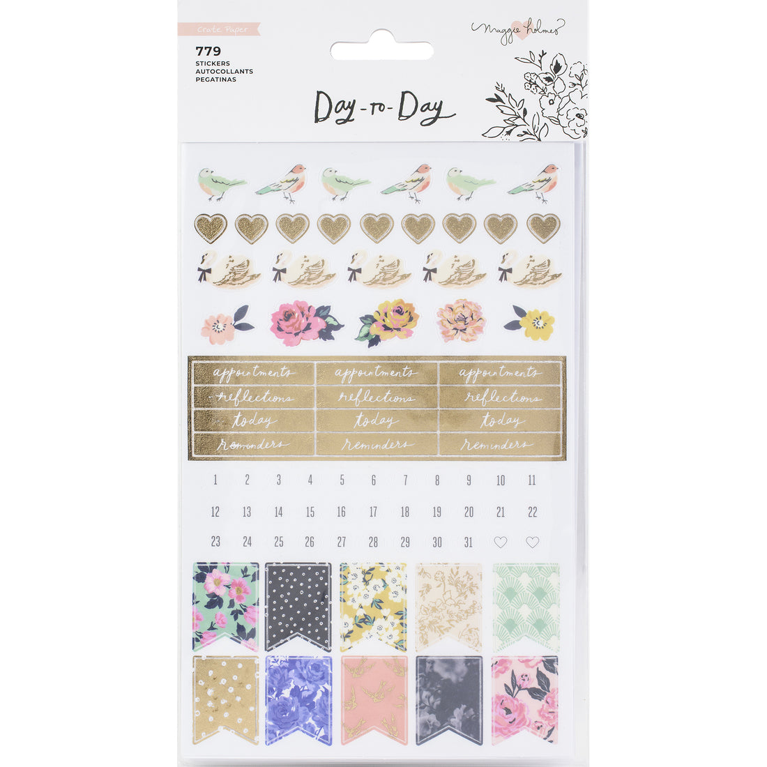 Maggie Holmes Day-To-Day Planner Phrase Sticker Book – American Crafts