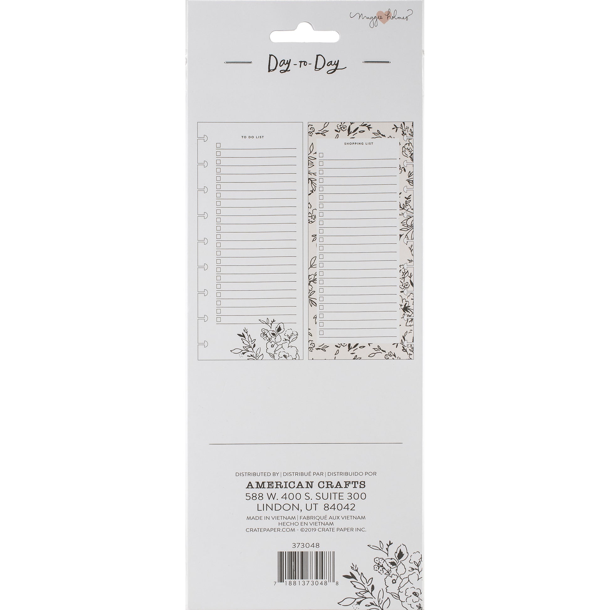 Maggie Holmes Day-To-Day Shopping & To-Do List Double-Sided Notepad