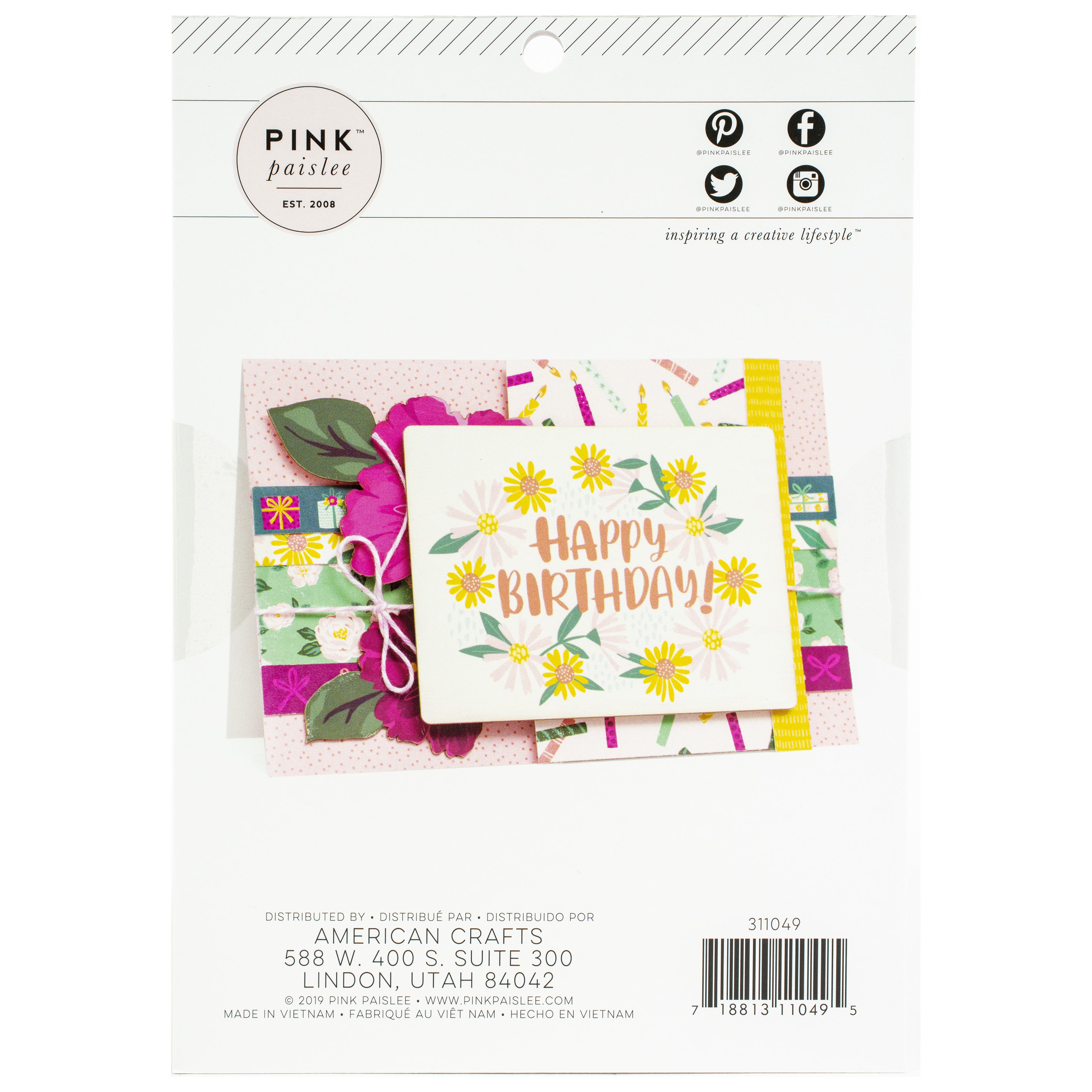 Pink Paislee Single-Sided 6x8" Paper Pad - And Many More