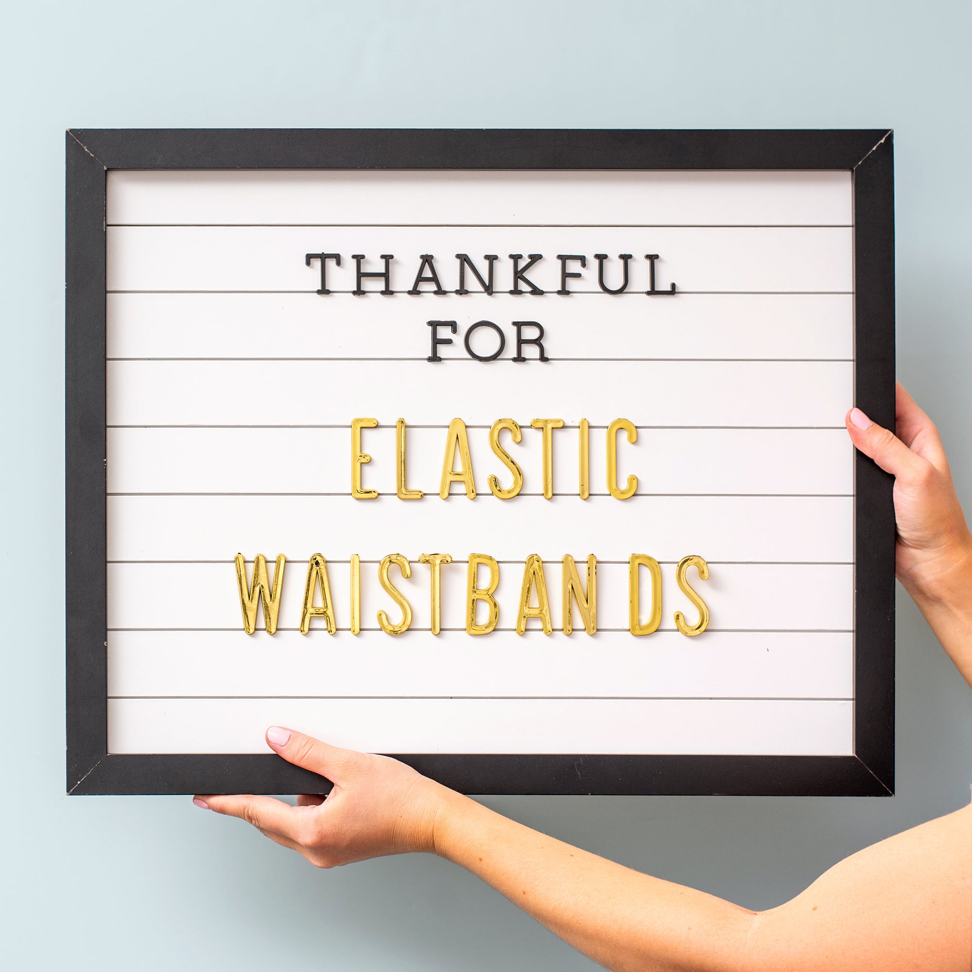 Framed White Shiplap DCWV Letterboard with Black Letters - 20x16"