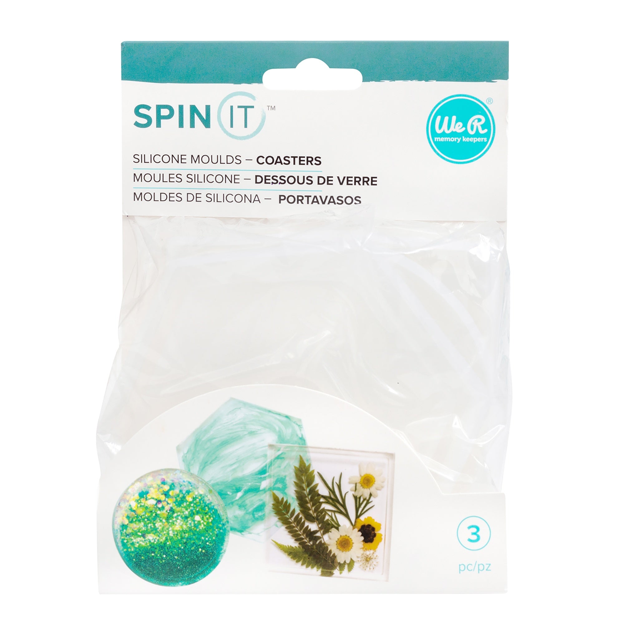 We R Makers Spin It Epoxy Mold 3/Pkg - Coaster