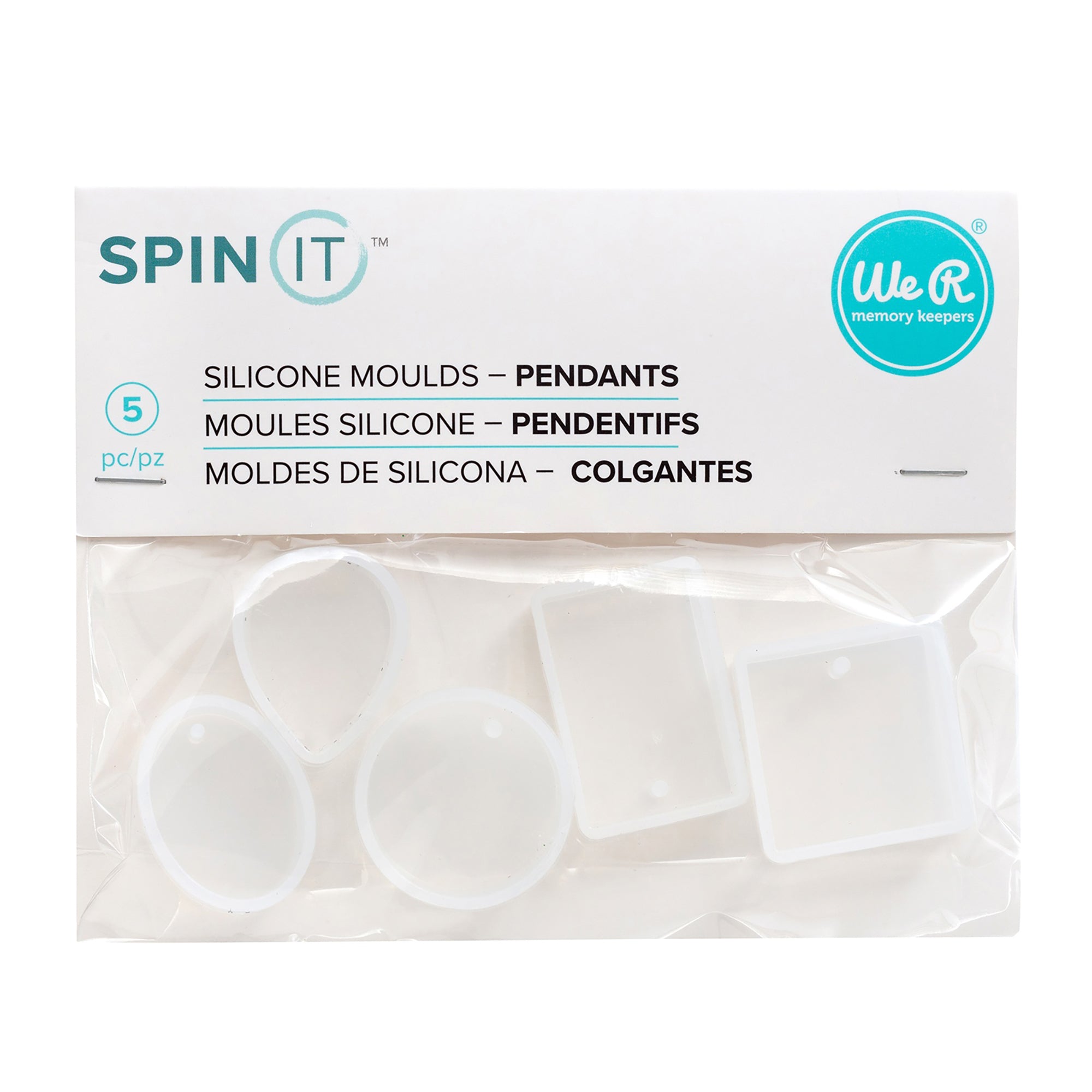 We R Makers Spin It Epoxy Mold 5/Pkg-Pendant