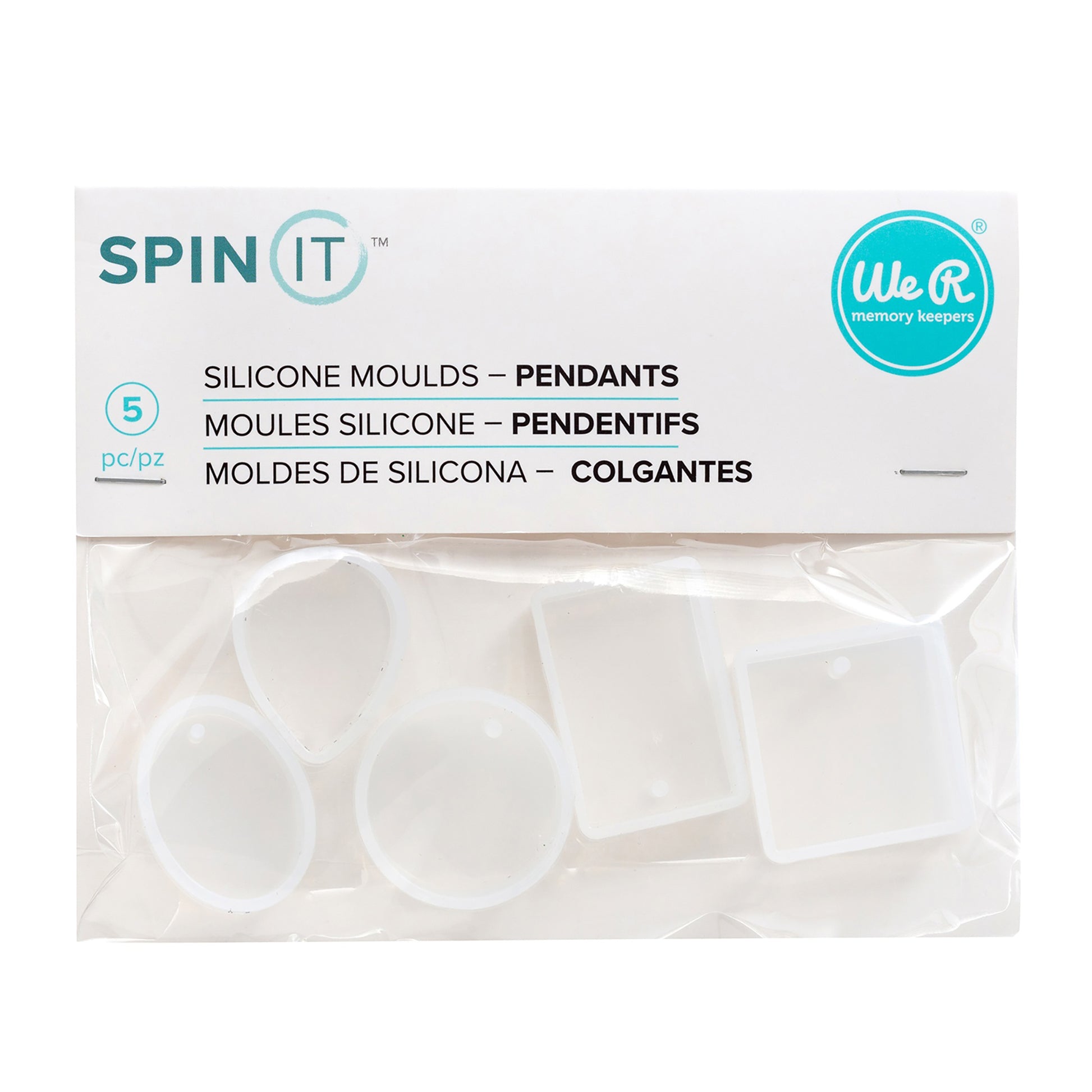 We R Makers Spin It Epoxy Mold 5/Pkg-Pendant