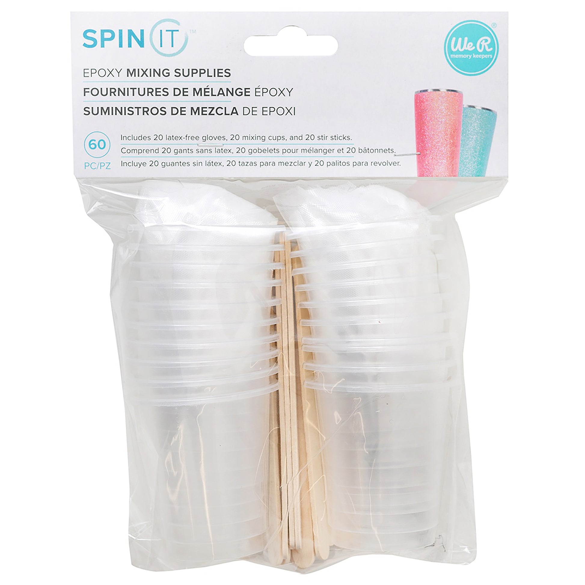 We R Makers Spin It-Epoxy Mixing Supplies 60/Pkg
