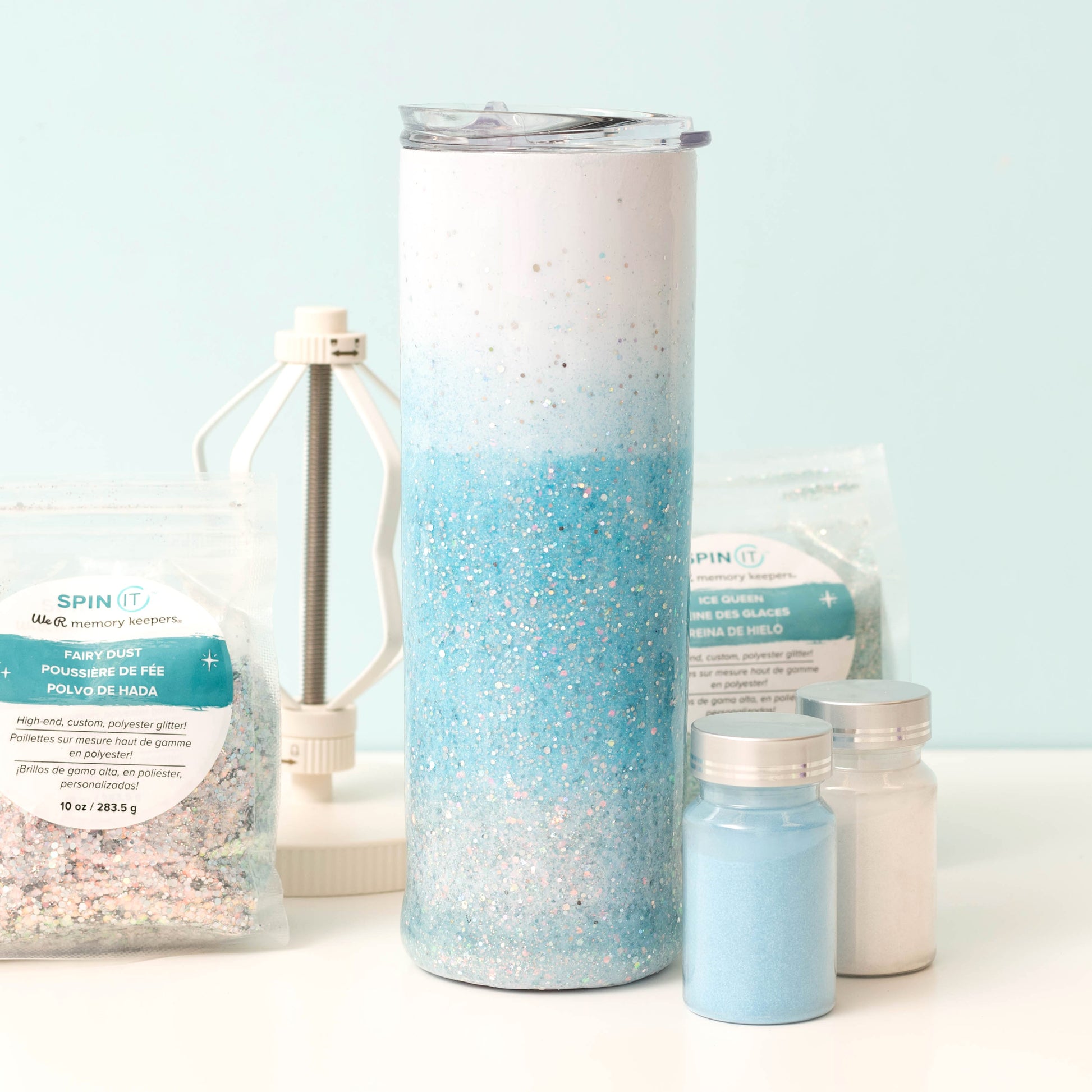 We R Makers Spin It Glitter 3/Pkg - Glow-In-The-Dark