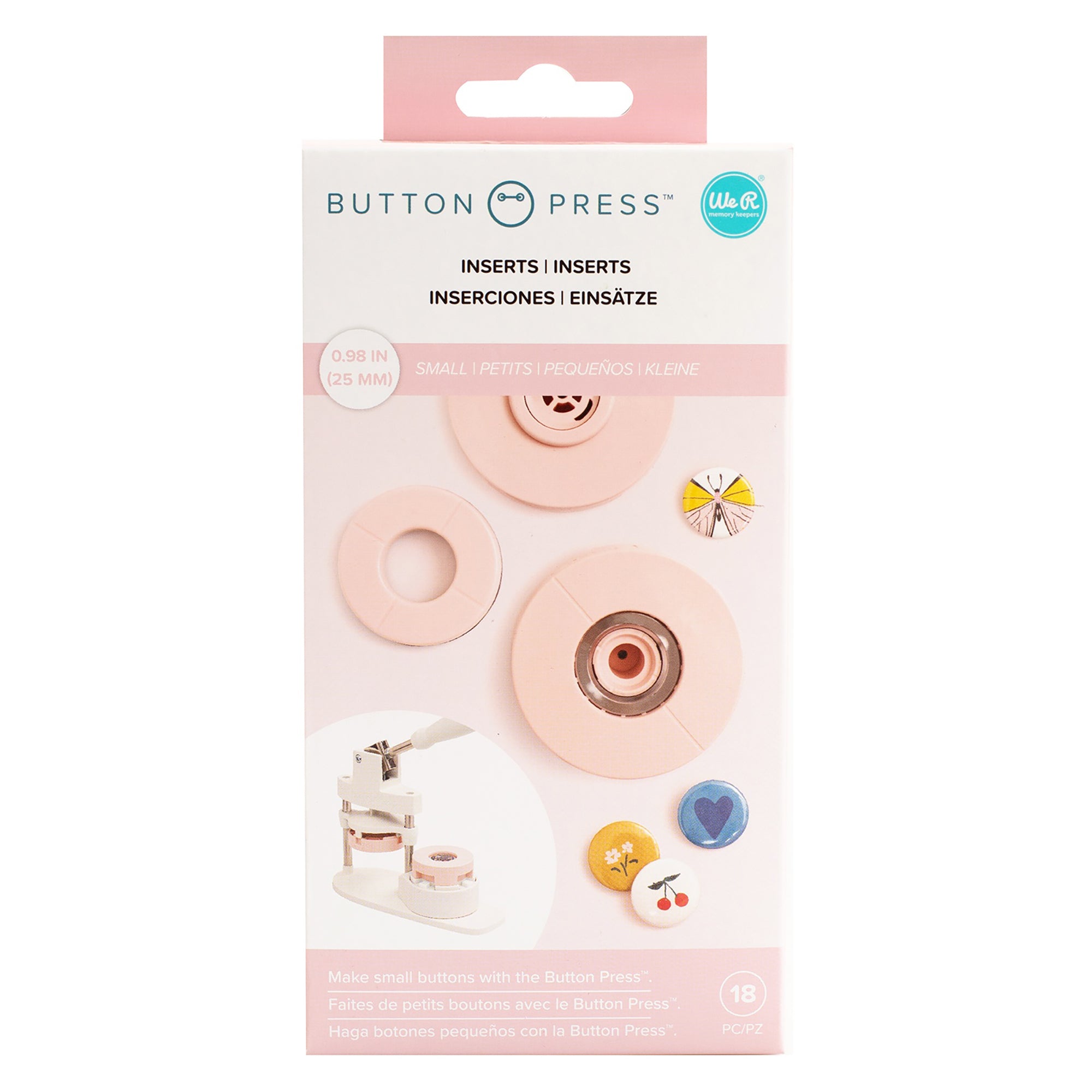 We R Makers Small Circle Button Press Insert