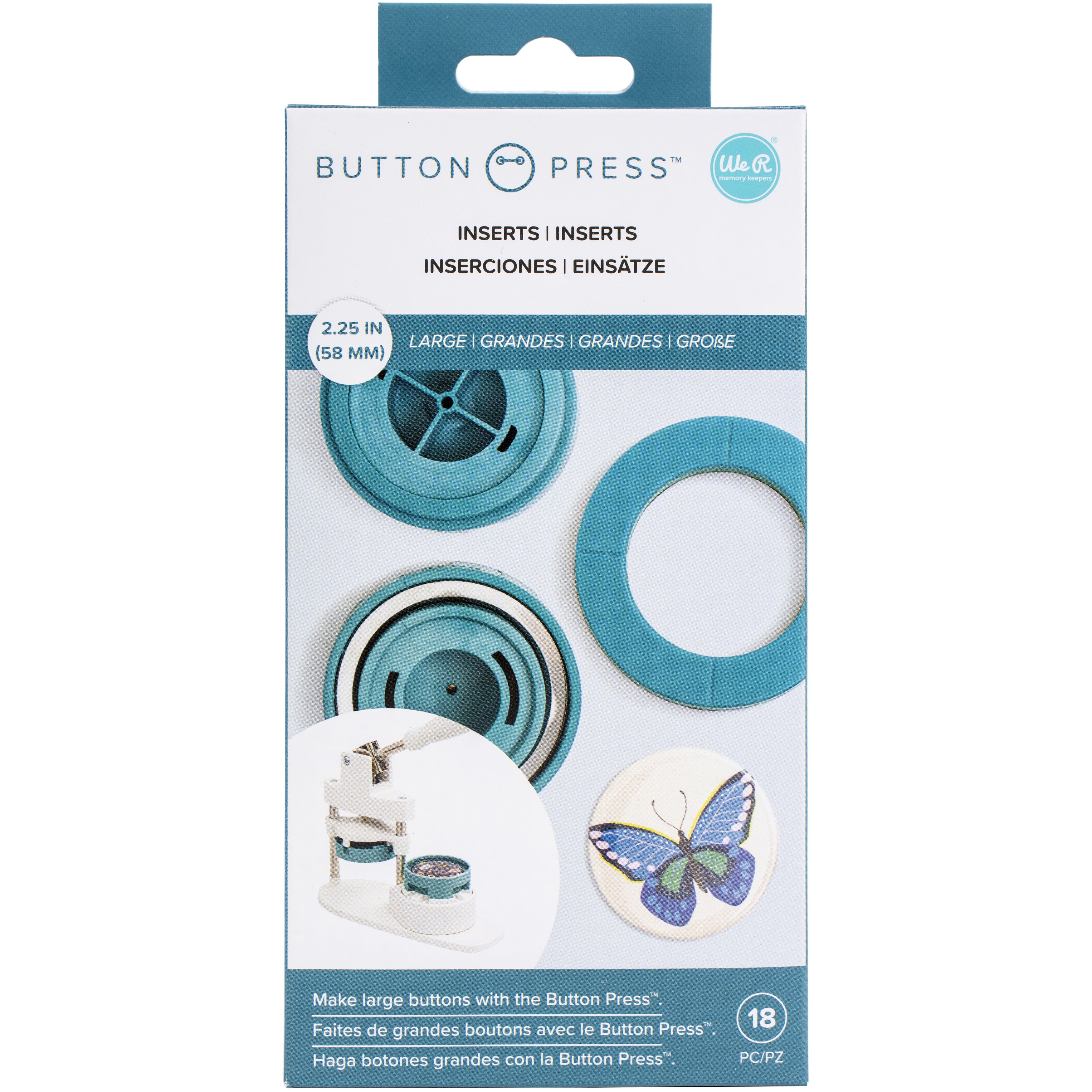 We R Makers Large Circle Button Press Insert