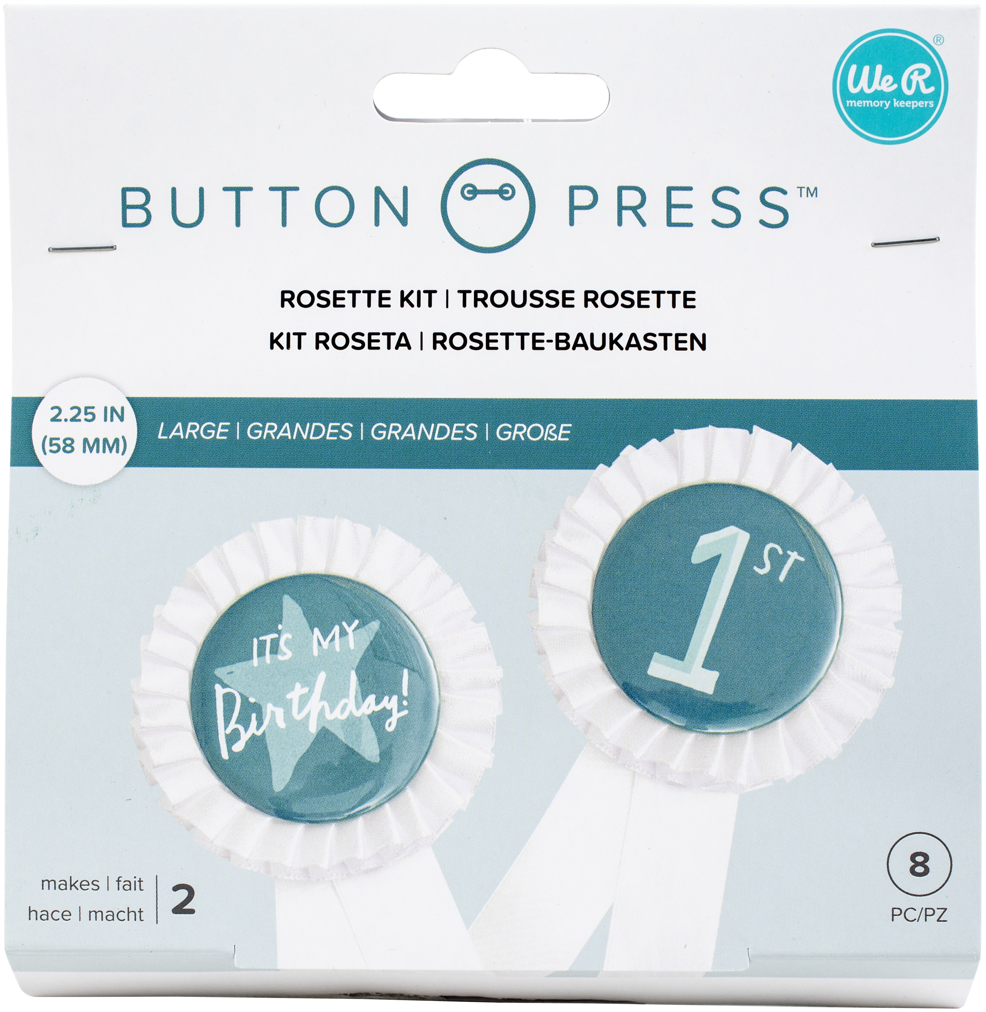 We R Makers Button Press Rosette Kit - 2 Pack