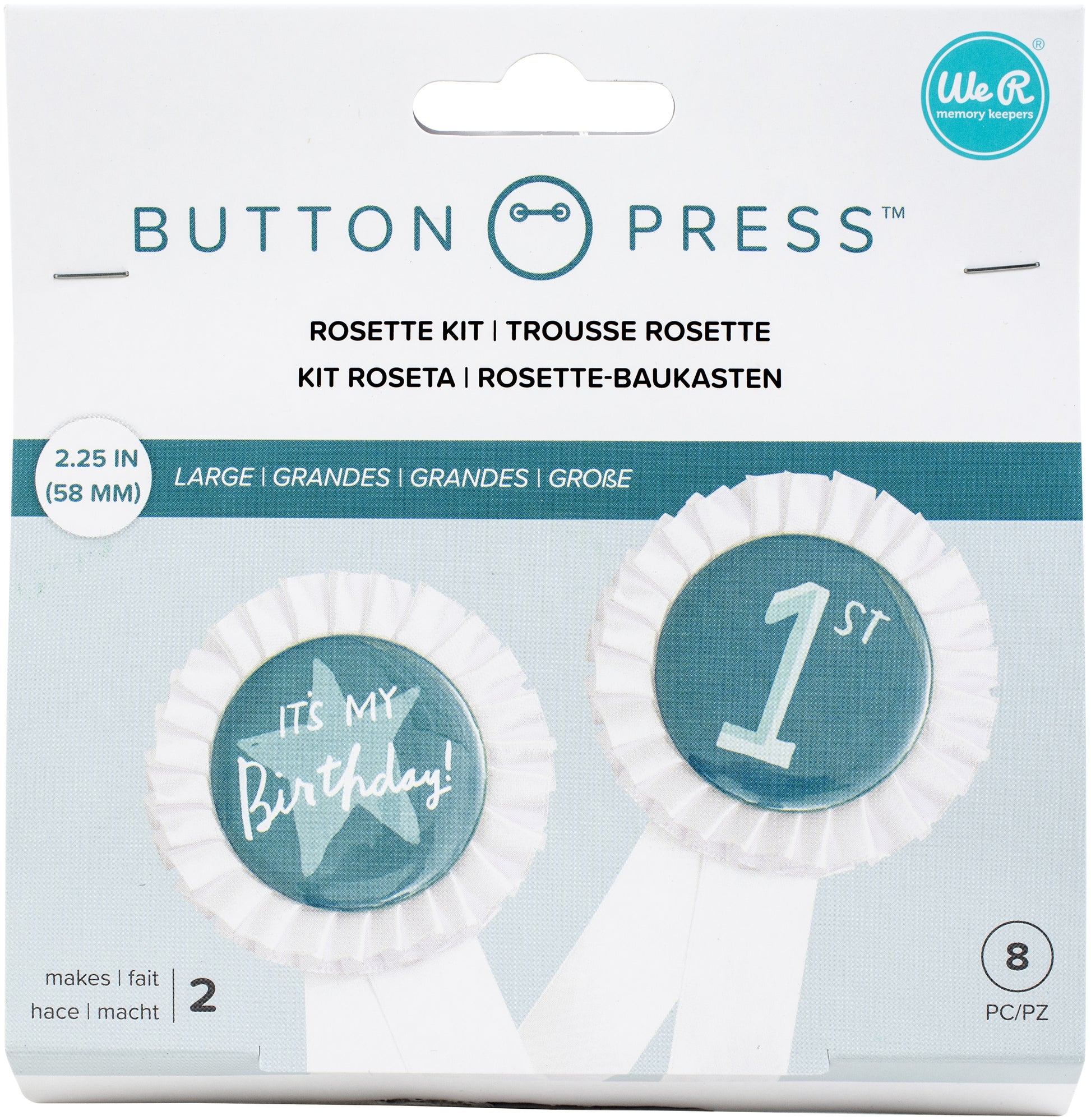 We R Makers Button Press Rosette Kit - 2 Pack