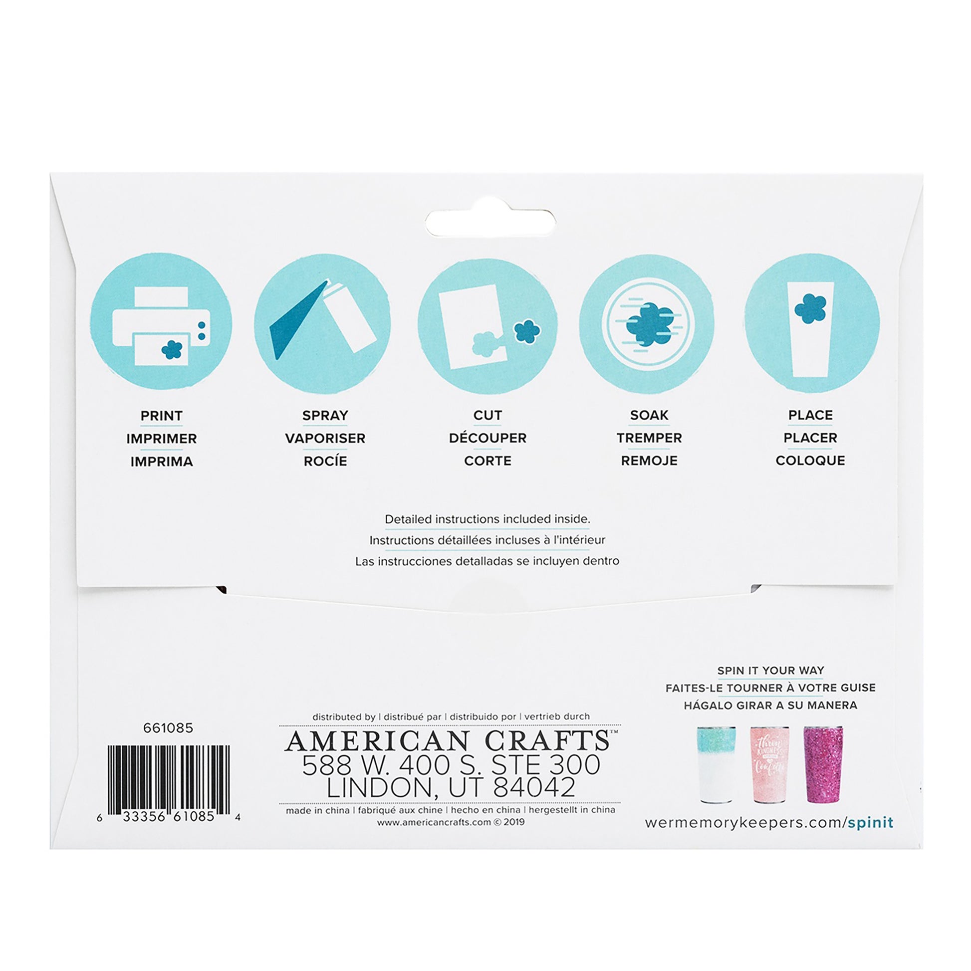 We R Water Slide Paper for Creating Printable Transferable Decals