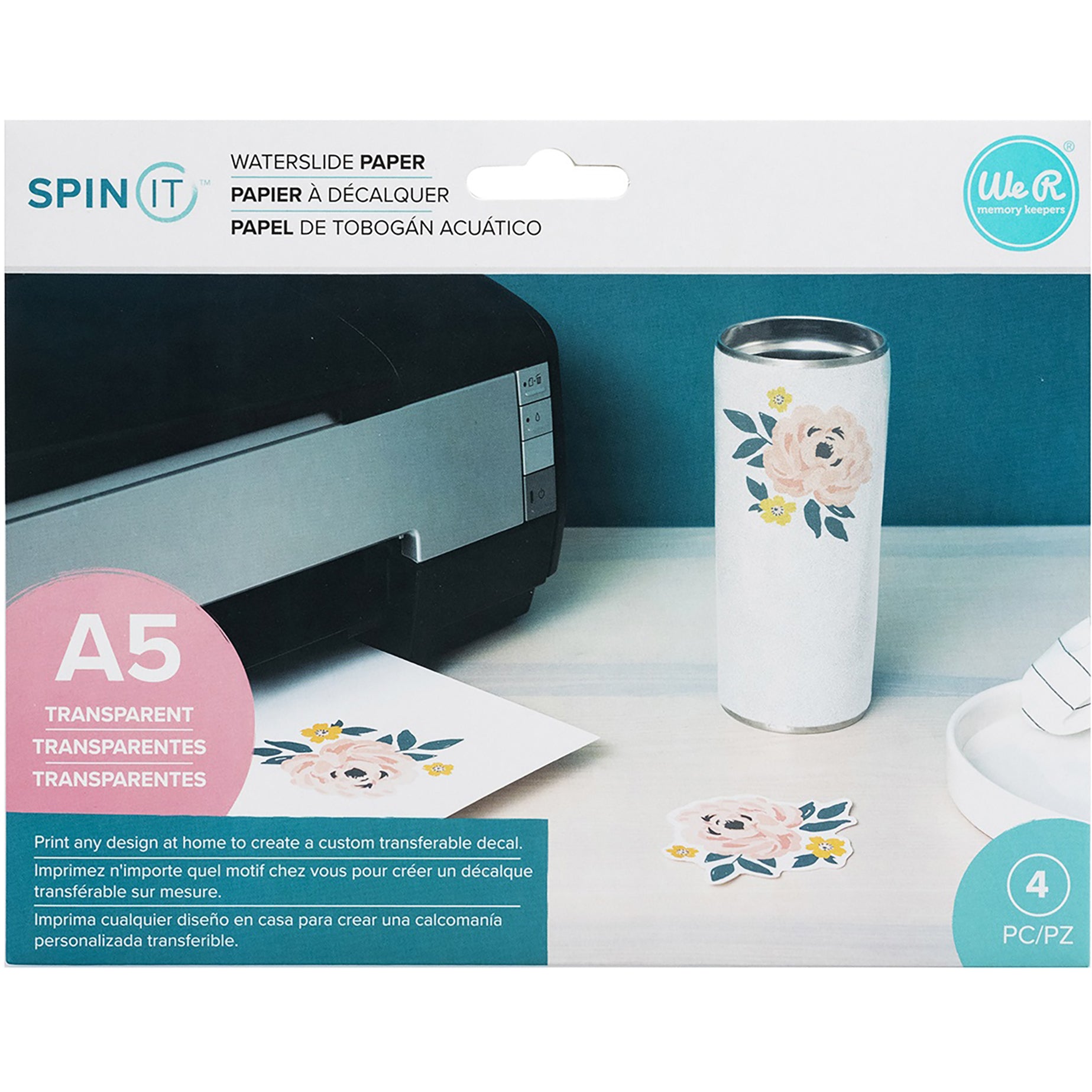We R Water Slide Paper for Creating Printable Transferable Decals