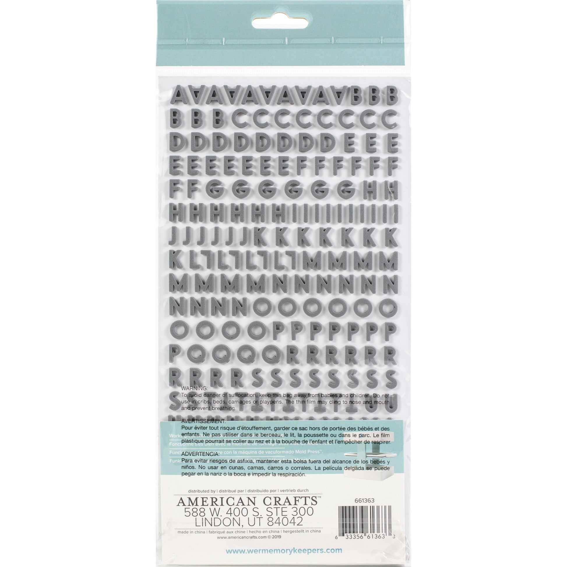 We R Makers Mold Press Alpha Thickers -Small