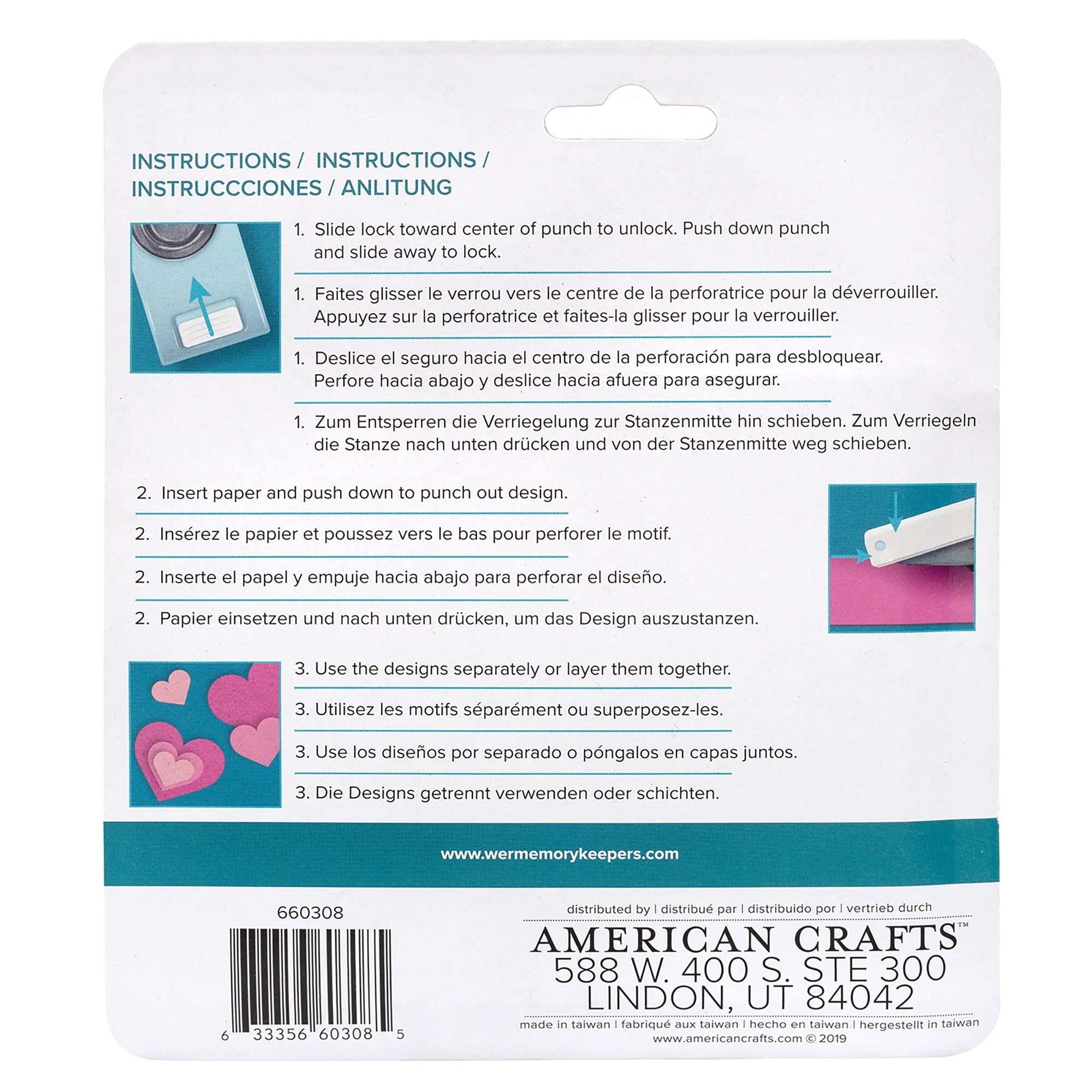 We R Makers Layering Hearts Punch Set